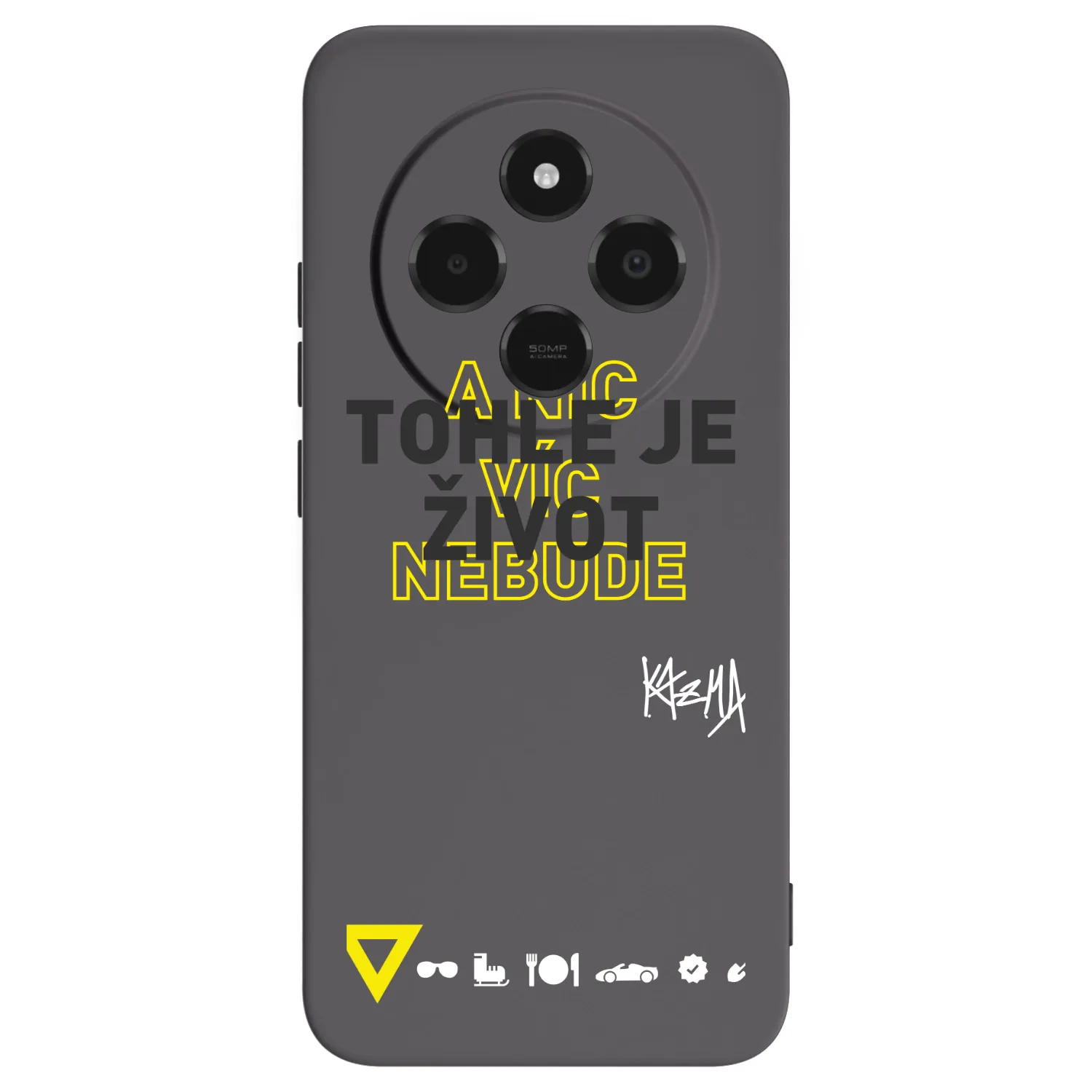 Picasee silikónový čierny obal pre Xiaomi Poco C75 - Kazma - TOHLE JE ŽIVOT A NIC VÍC NEBUDE