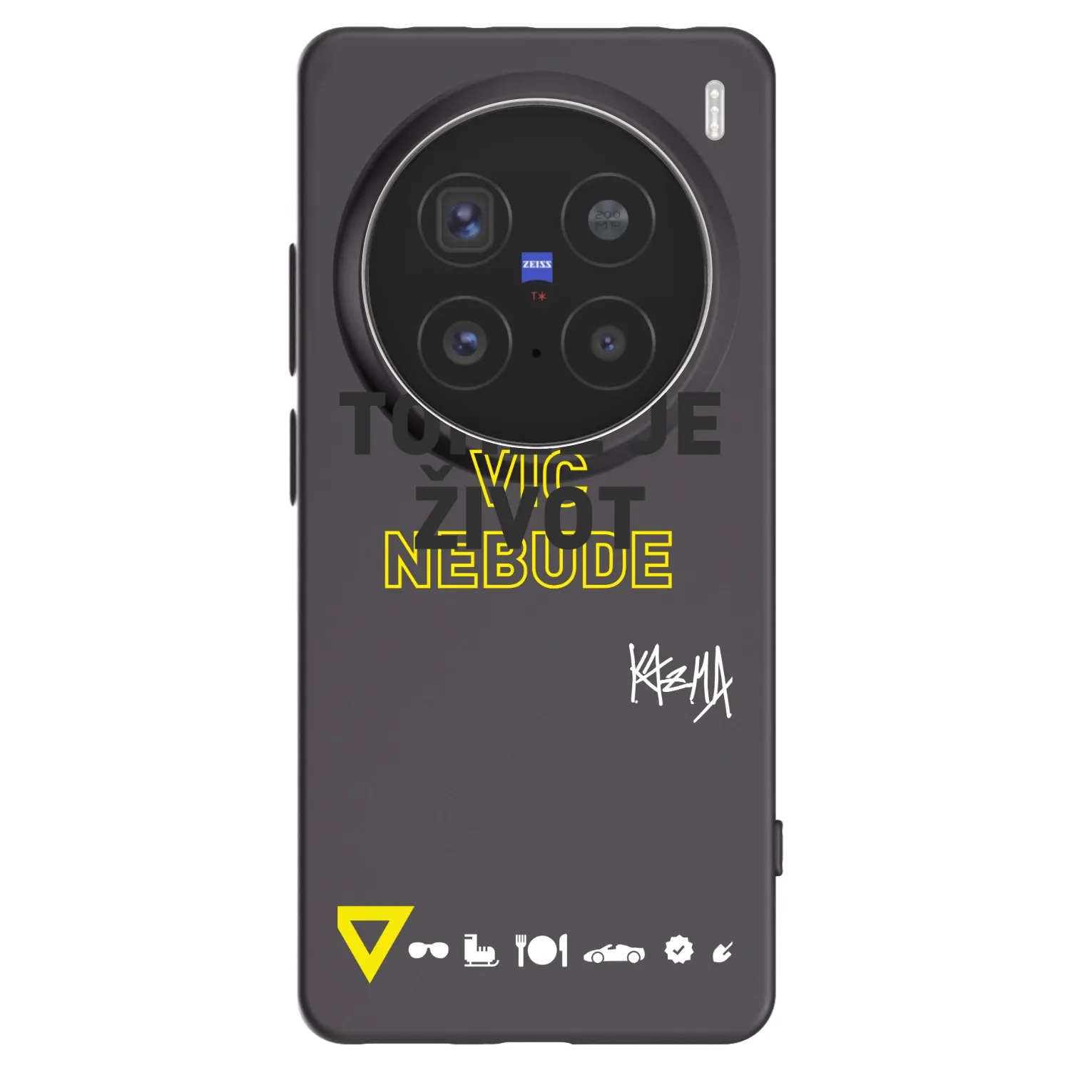 Picasee silikónový čierny obal pre Vivo X200 Pro - Kazma - TOHLE JE ŽIVOT A NIC VÍC NEBUDE