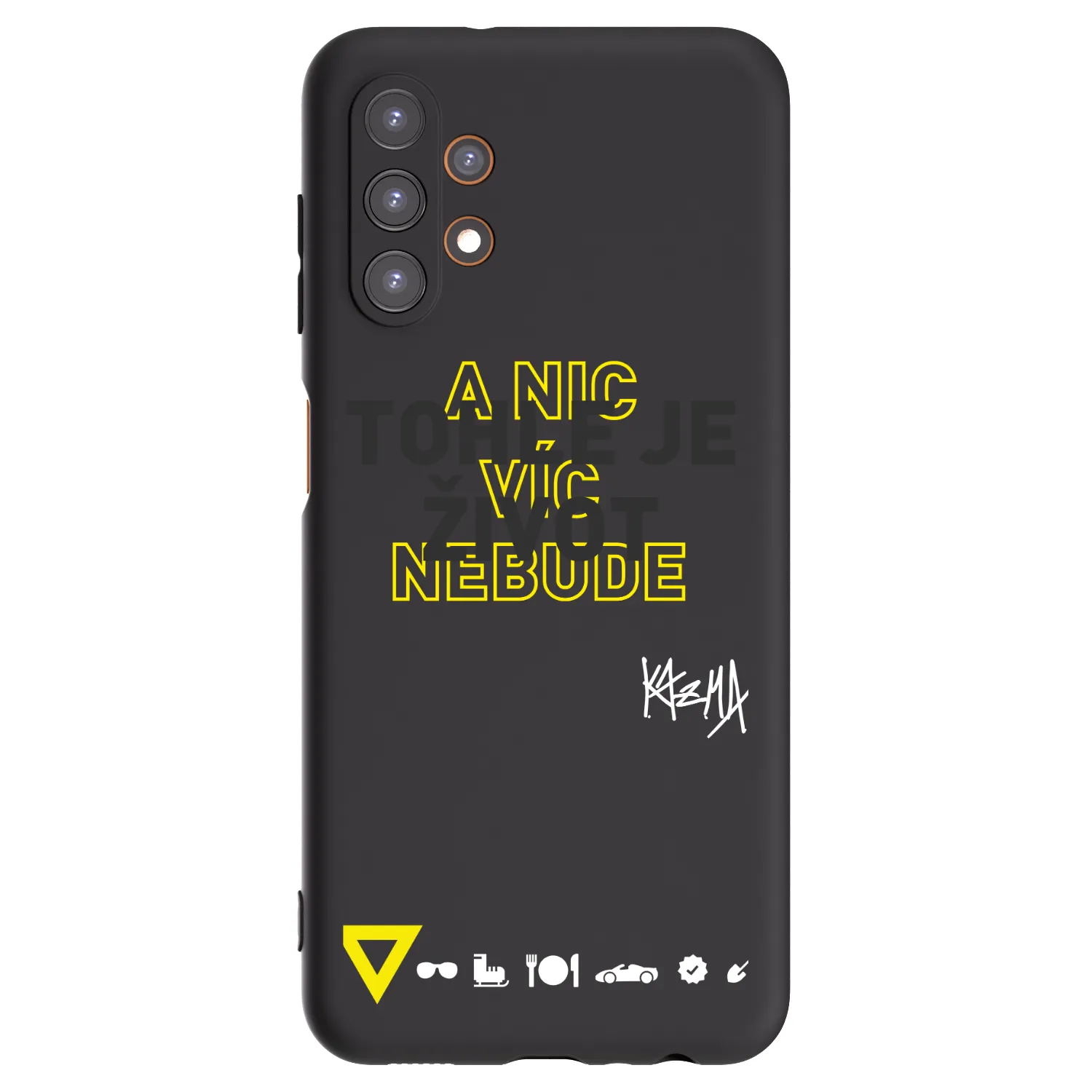 Picasee silikónový čierny obal pre Samsung Galaxy A13 5G - Kazma - TOHLE JE ŽIVOT A NIC VÍC NEBUDE