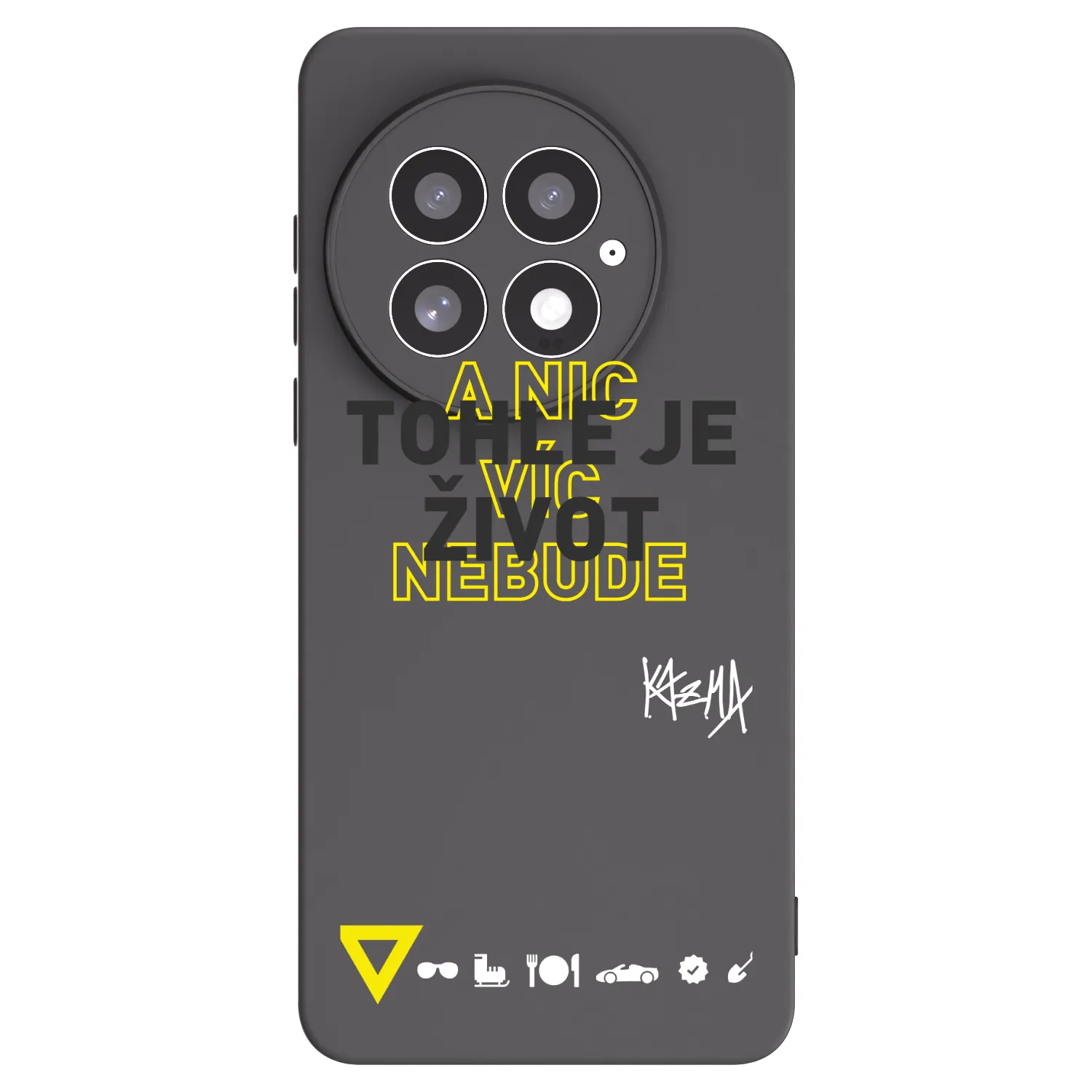 Picasee silikónový čierny obal pre OnePlus 13 5G - Kazma - TOHLE JE ŽIVOT A NIC VÍC NEBUDE