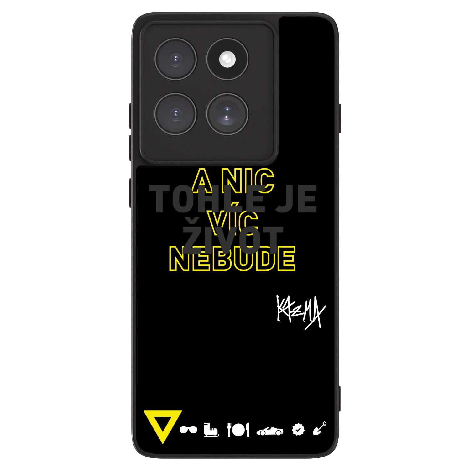 Picasee ULTIMATE CASE pro Motorola Edge 60 Pro - Kazma - TOHLE JE ŽIVOT A NIC VÍC NEBUDE