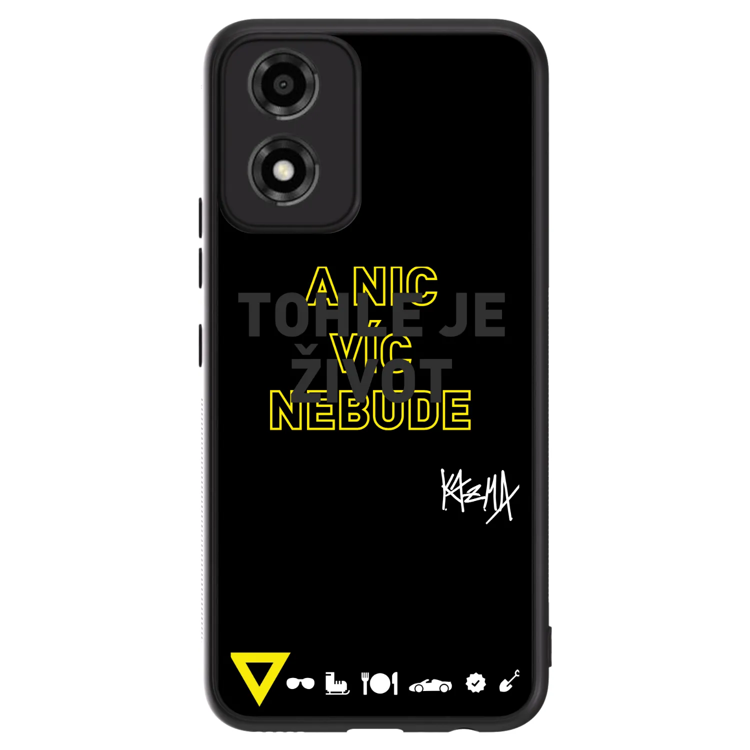 Picasee ULTIMATE CASE pro Motorola Moto E14 - Kazma - TOHLE JE ŽIVOT A NIC VÍC NEBUDE