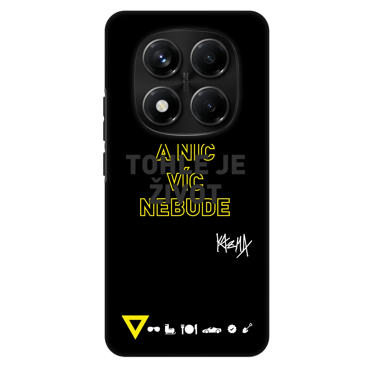 Picasee Fashion Case pre Xiaomi Redmi Note 14 Pro+ 5G - Kazma - TOHLE JE ŽIVOT A NIC VÍC NEBUDE