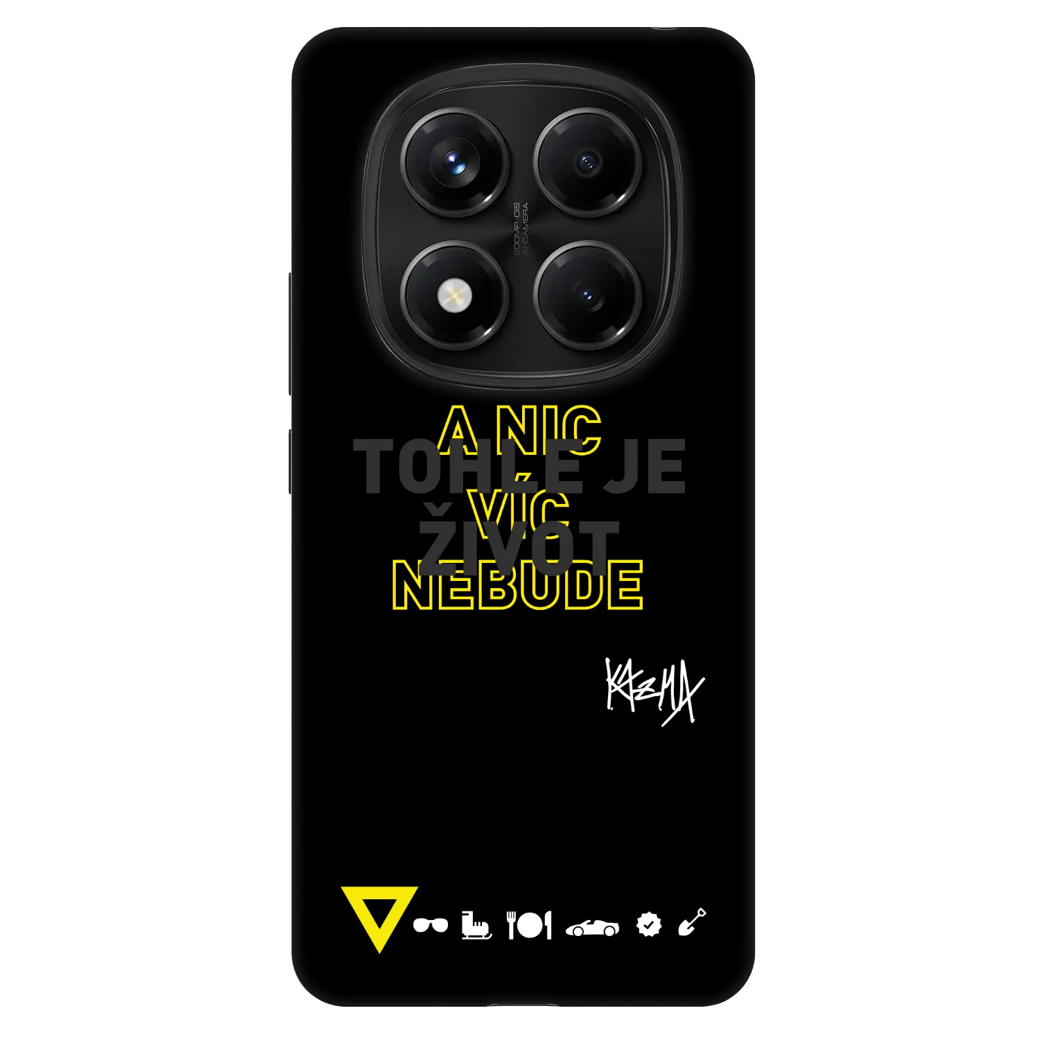 Picasee Fashion Case pre Xiaomi Redmi Note 14 Pro 5G - Kazma - TOHLE JE ŽIVOT A NIC VÍC NEBUDE