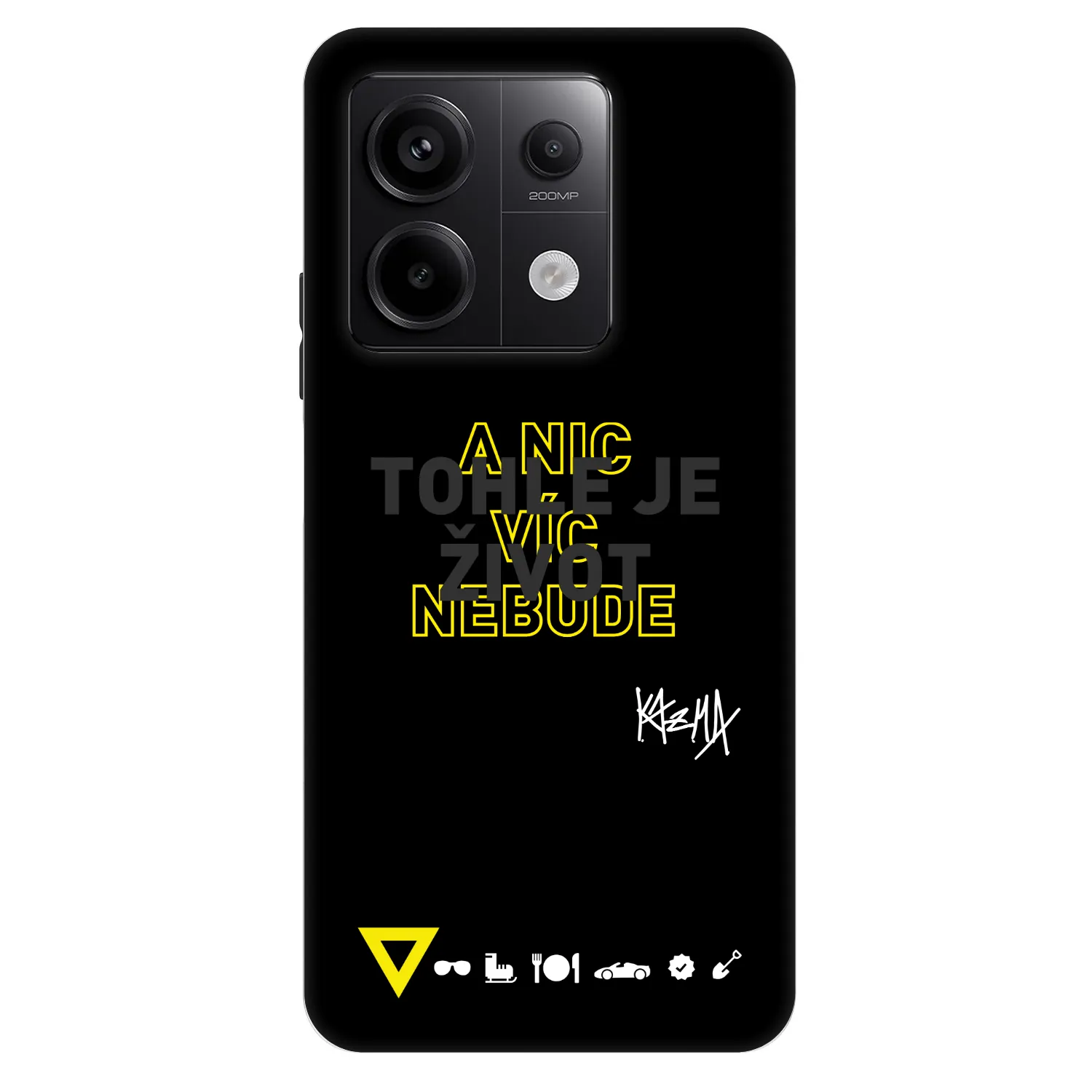 Picasee Fashion Case pre Xiaomi Redmi Note 13 Pro 5G - Kazma - TOHLE JE ŽIVOT A NIC VÍC NEBUDE