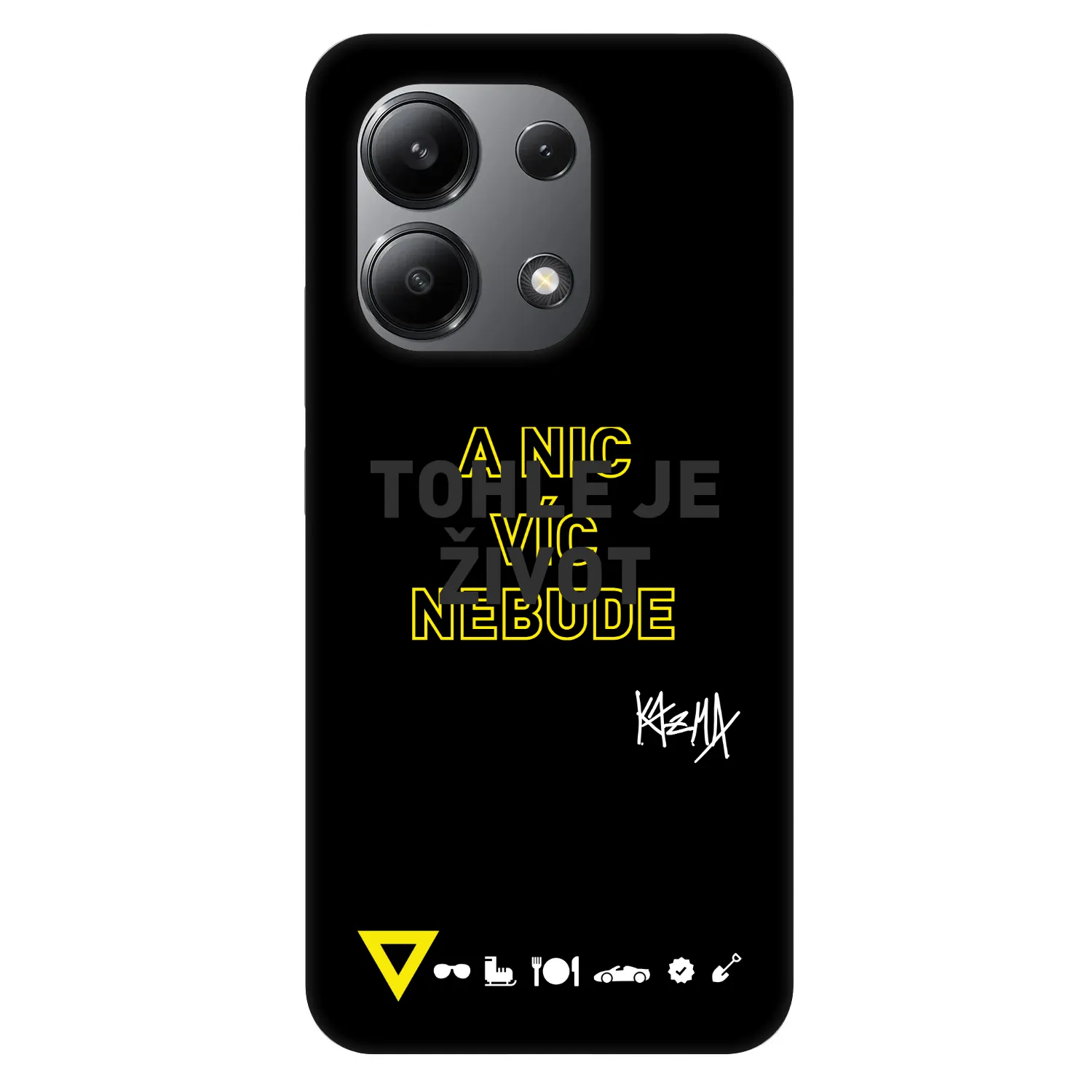 Picasee Fashion Case pre Xiaomi Redmi Note 13 4G - Kazma - TOHLE JE ŽIVOT A NIC VÍC NEBUDE