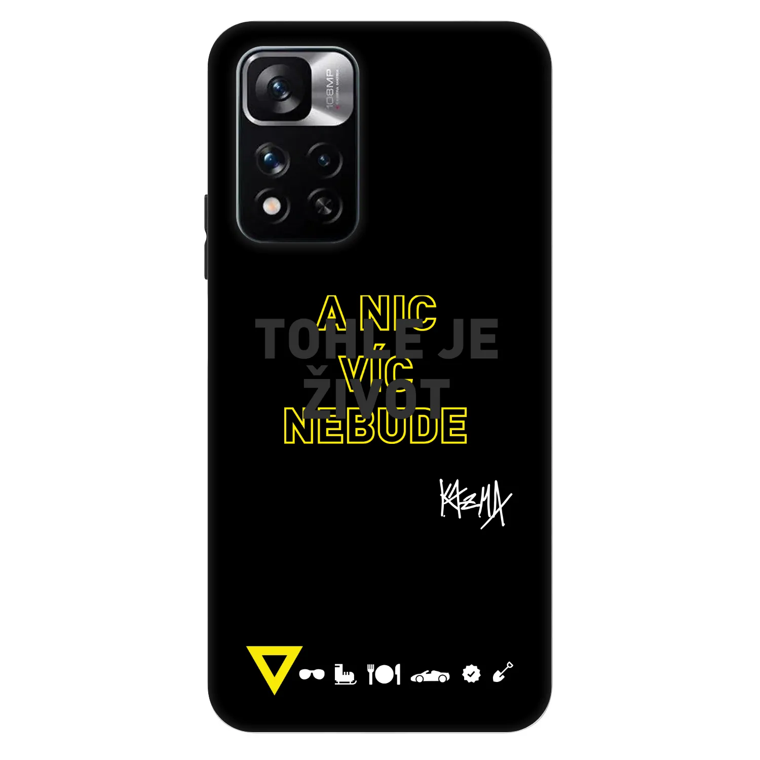 Picasee Fashion Case pre Xiaomi Redmi Note 11 Pro - Kazma - TOHLE JE ŽIVOT A NIC VÍC NEBUDE