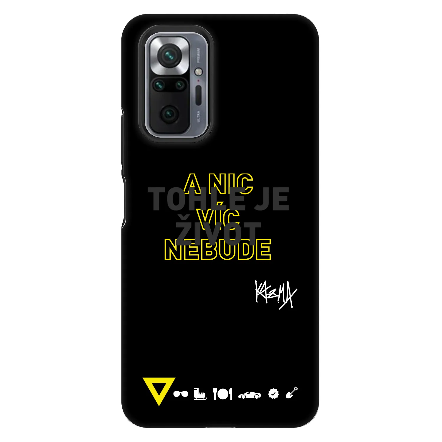 Picasee Fashion Case pre Xiaomi Redmi Note 10 Pro - Kazma - TOHLE JE ŽIVOT A NIC VÍC NEBUDE
