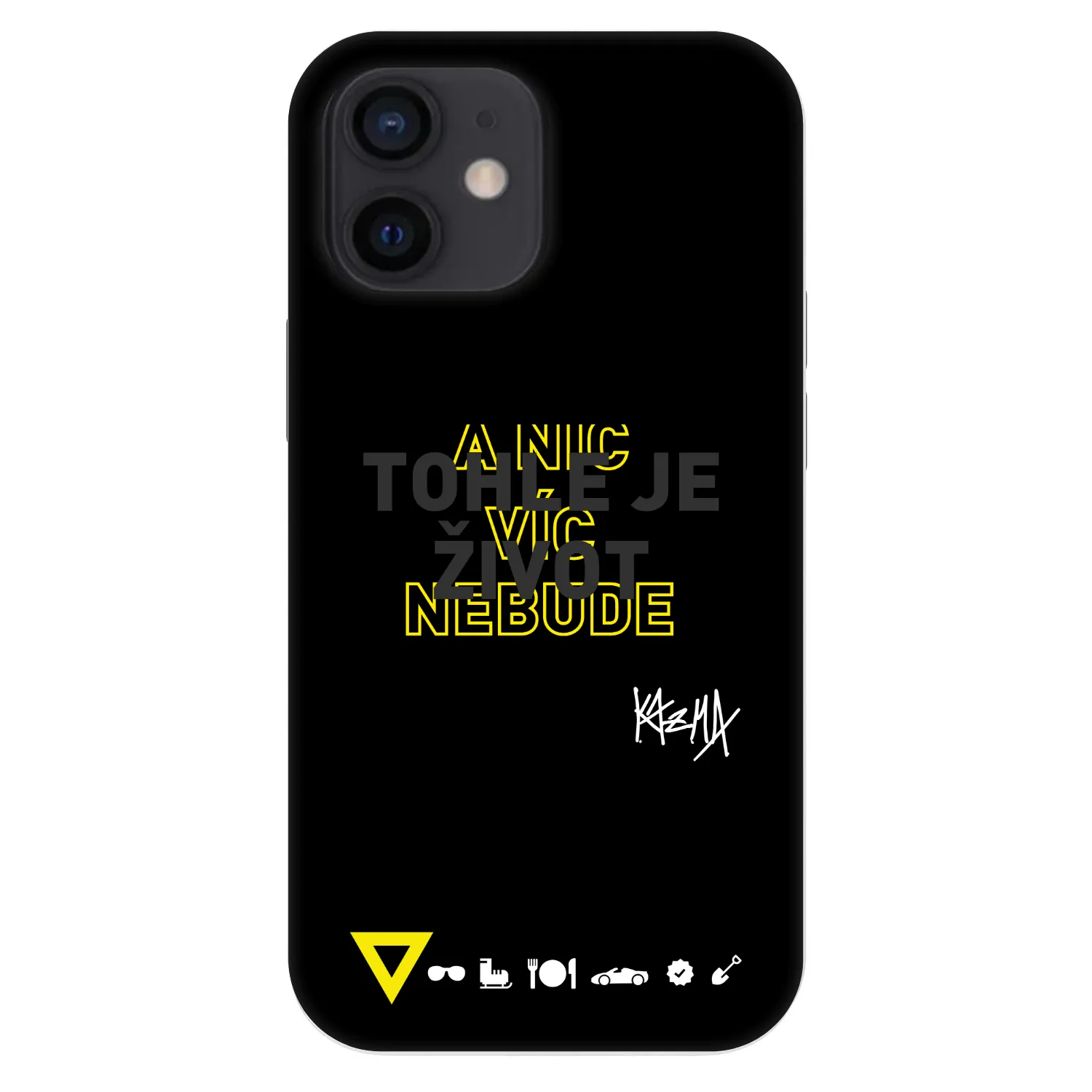 Picasee Fashion Case pre Apple iPhone 12 mini - Kazma - TOHLE JE ŽIVOT A NIC VÍC NEBUDE