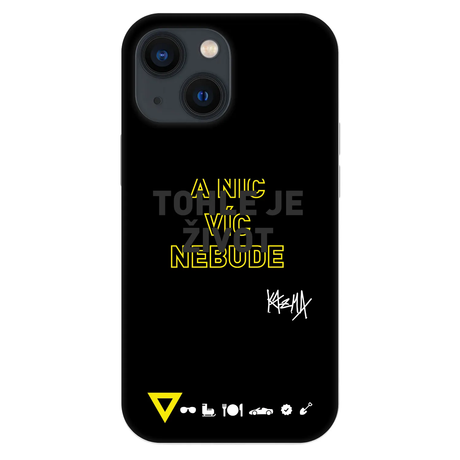 Fashion Case pre Apple iPhone 13 mini - Kazma - TOHLE JE ŽIVOT A NIC VÍC NEBUDE