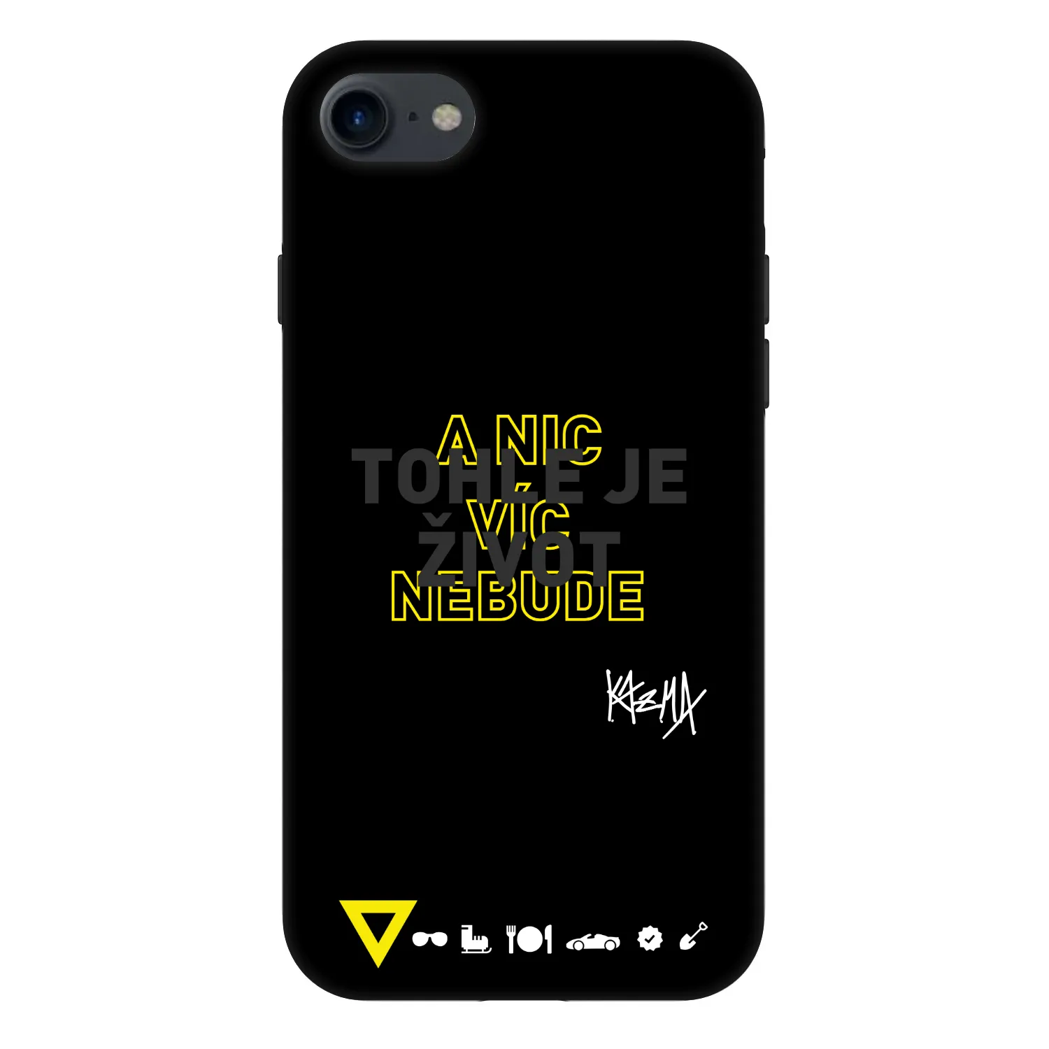 Picasee Fashion Case pre Apple iPhone 7 - Kazma - TOHLE JE ŽIVOT A NIC VÍC NEBUDE