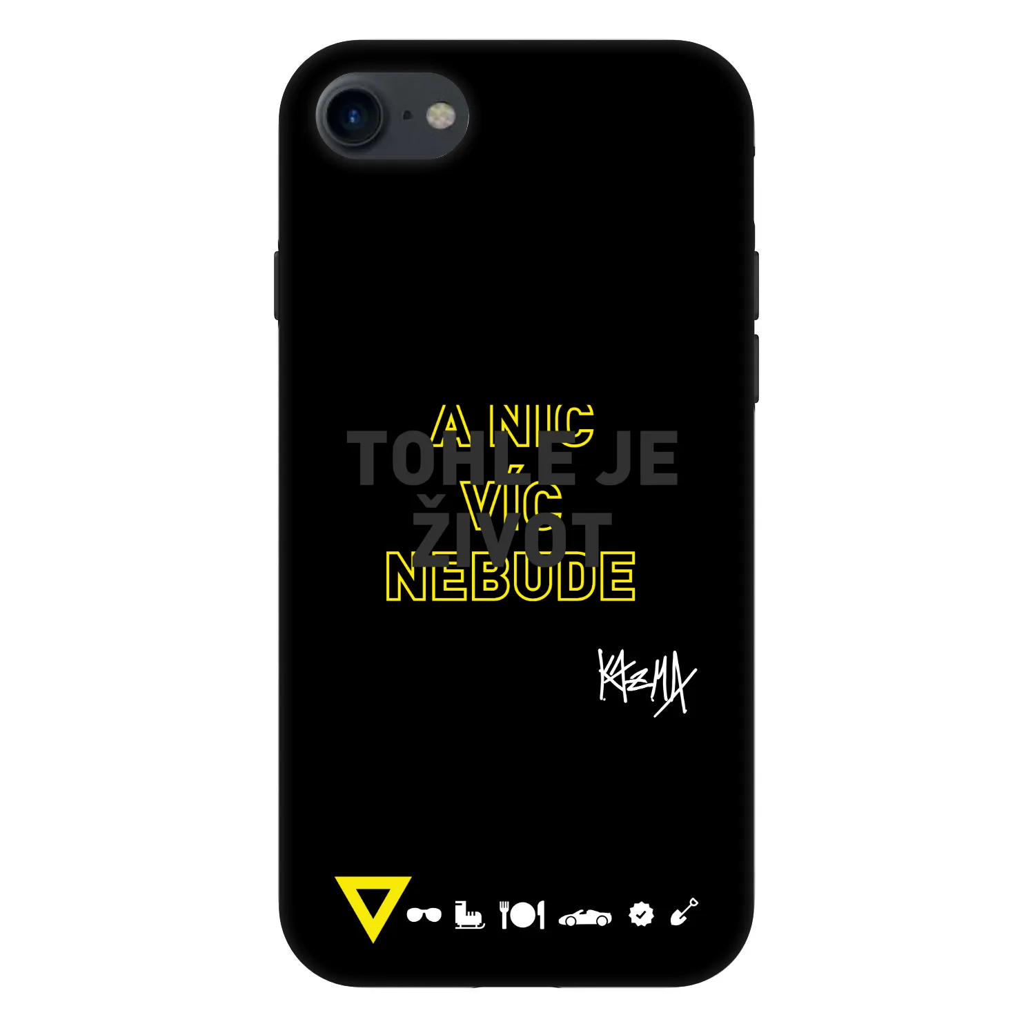 Picasee Fashion Case pre Apple iPhone 8 - Kazma - TOHLE JE ŽIVOT A NIC VÍC NEBUDE