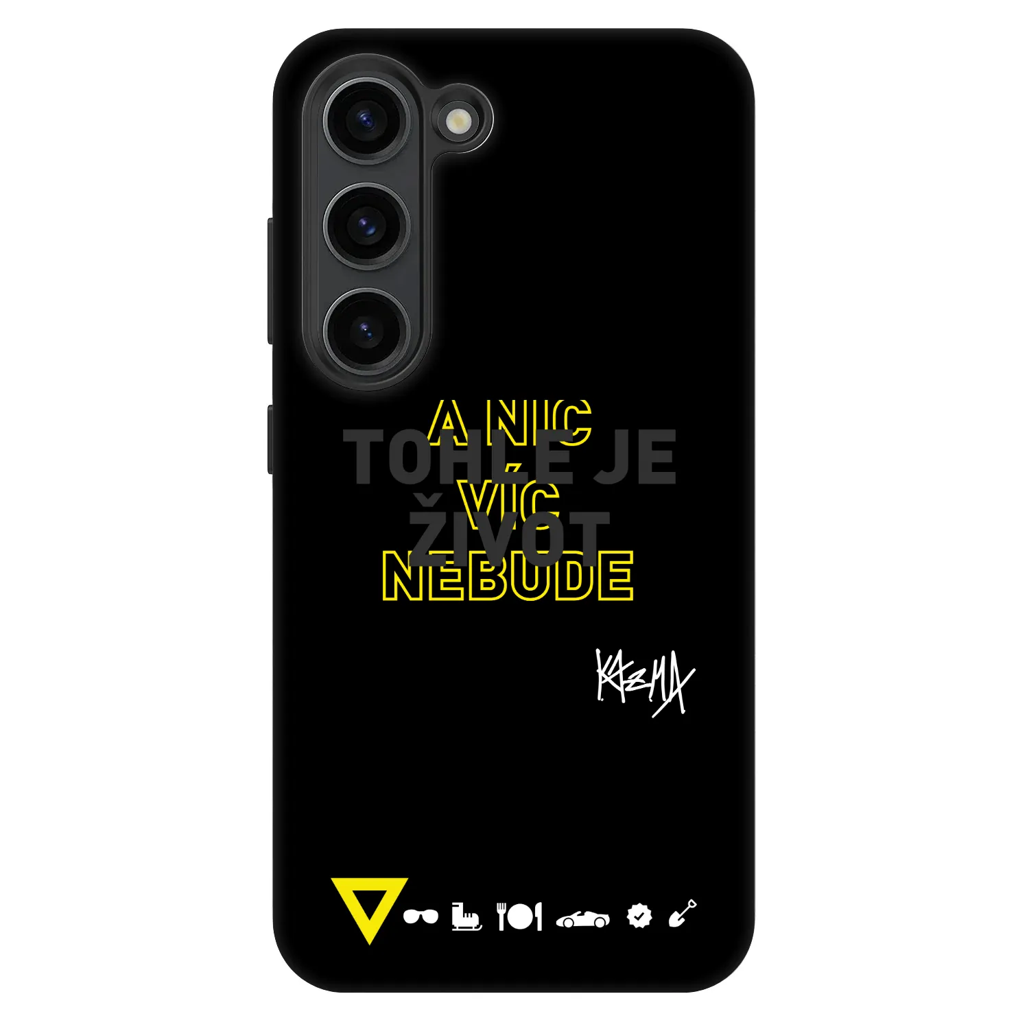 Picasee Fashion Case pre Samsung Galaxy S23+ 5G - Kazma - TOHLE JE ŽIVOT A NIC VÍC NEBUDE