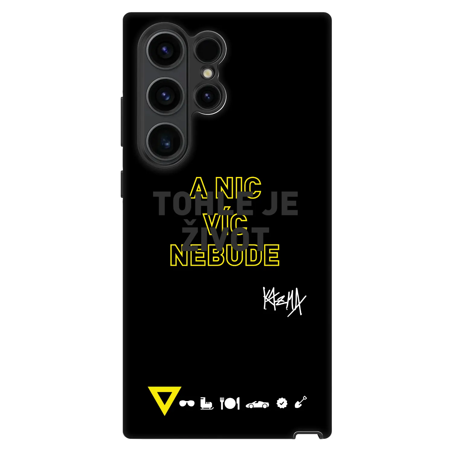 Picasee Fashion Case pre Samsung Galaxy S23 Ultra 5G - Kazma - TOHLE JE ŽIVOT A NIC VÍC NEBUDE