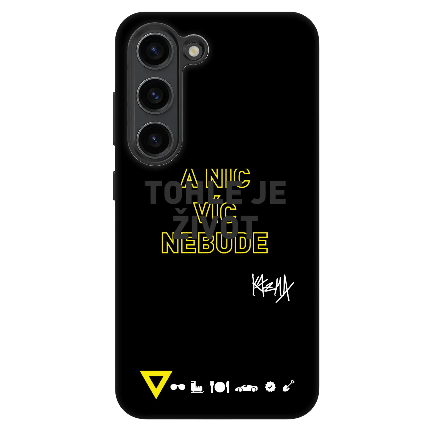 Picasee Fashion Case pre Samsung Galaxy S23 5G - Kazma - TOHLE JE ŽIVOT A NIC VÍC NEBUDE