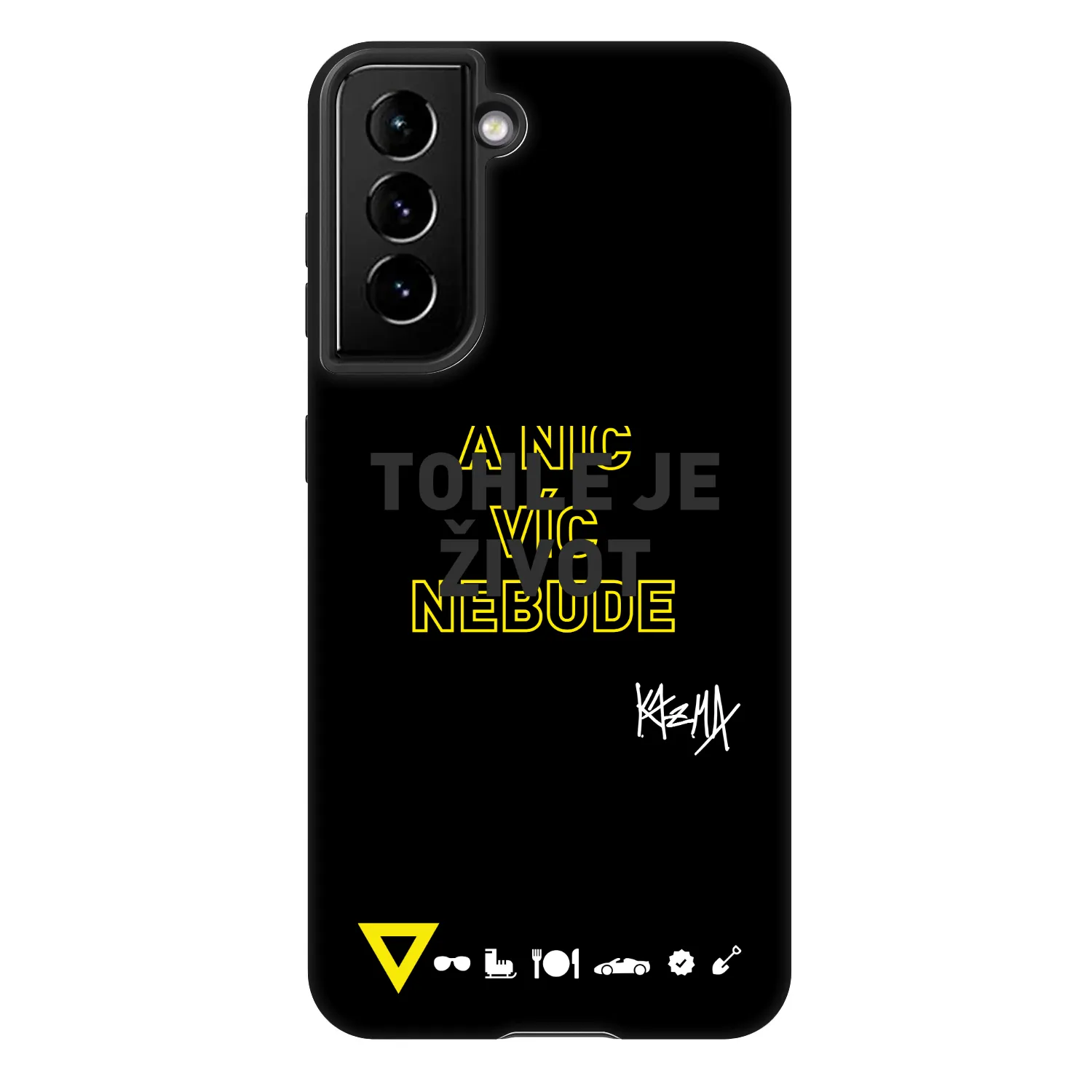 Picasee Fashion Case pre Samsung Galaxy S22 5G - Kazma - TOHLE JE ŽIVOT A NIC VÍC NEBUDE