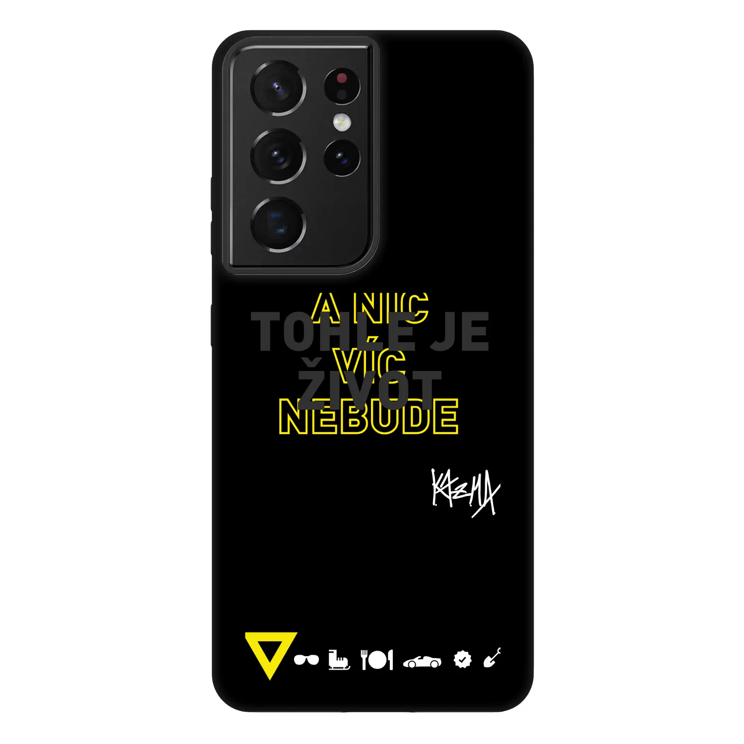 Picasee Fashion Case pre Samsung Galaxy S21 Ultra 5G G998B - Kazma - TOHLE JE ŽIVOT A NIC VÍC NEBUDE