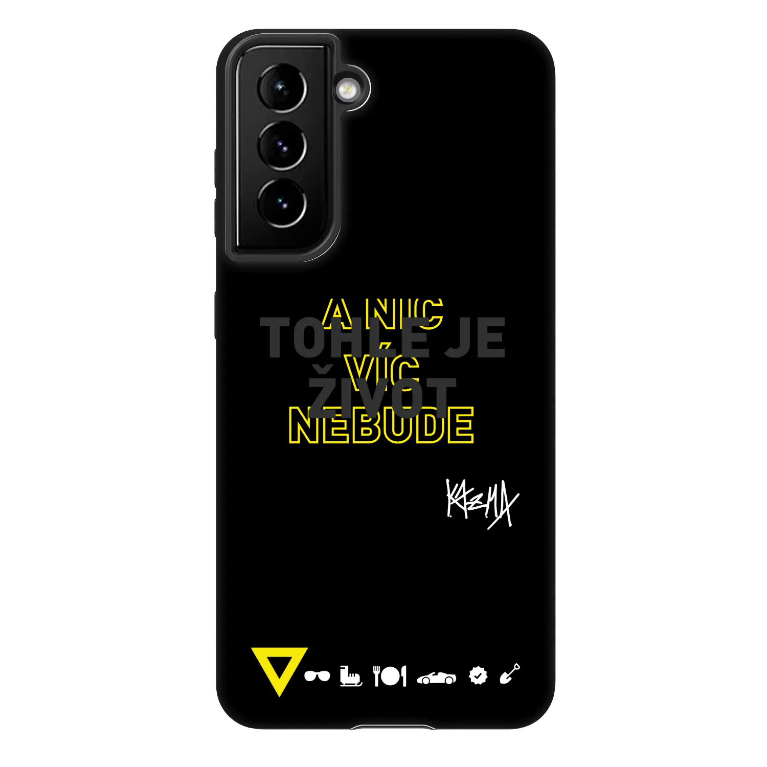 Picasee Fashion Case pre Samsung Galaxy S21 FE 5G - Kazma - TOHLE JE ŽIVOT A NIC VÍC NEBUDE