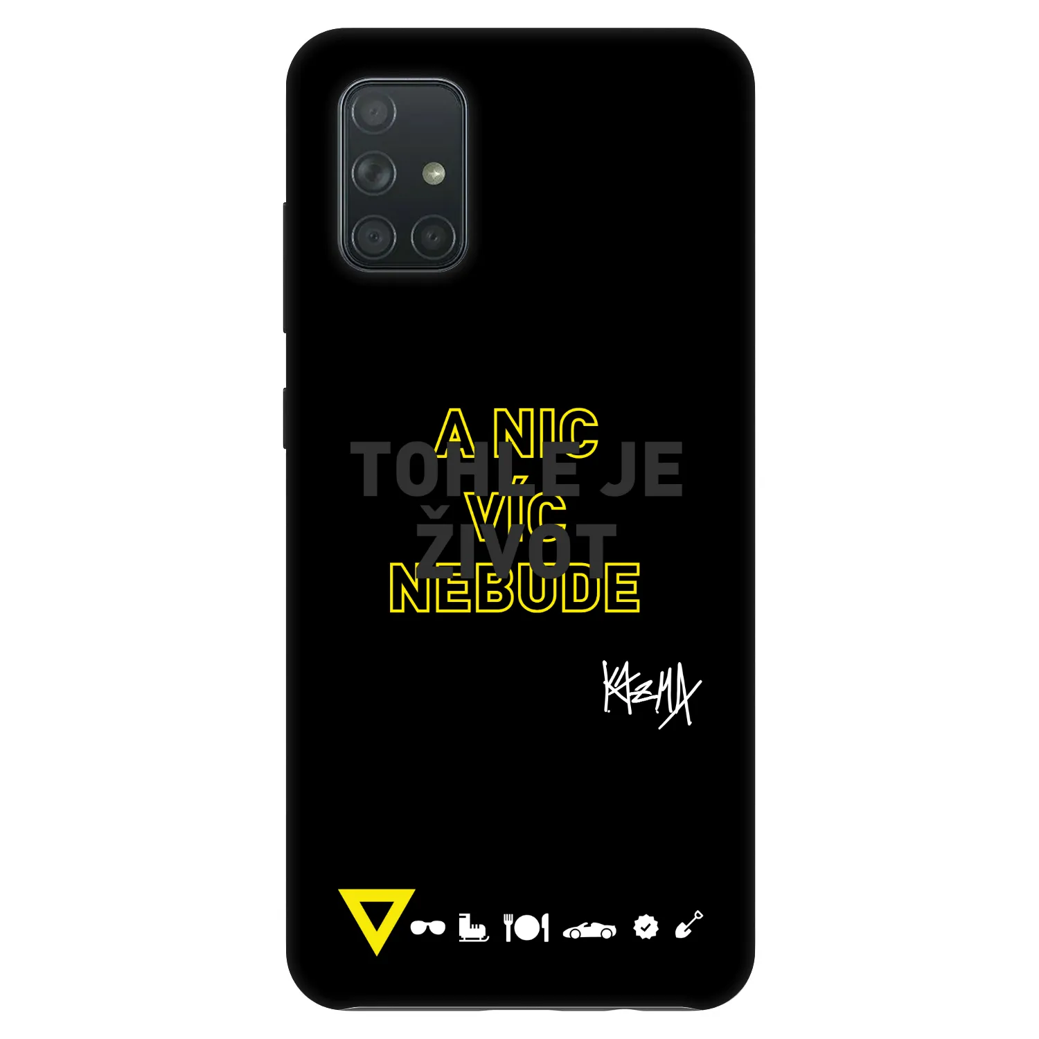 Picasee Fashion Case pre Samsung Galaxy A71 A715F - Kazma - TOHLE JE ŽIVOT A NIC VÍC NEBUDE