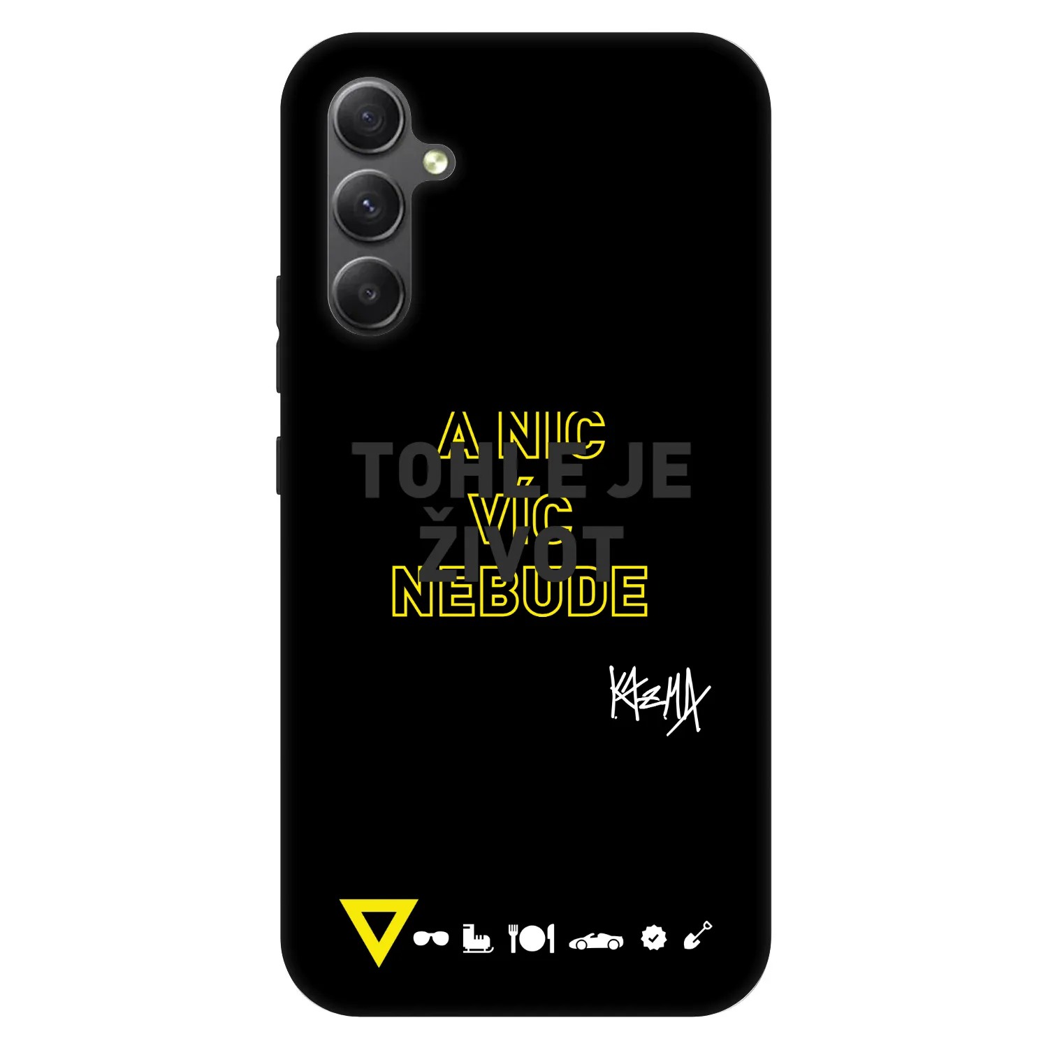 Picasee Fashion Case pre Samsung Galaxy A34 5G A346B - Kazma - TOHLE JE ŽIVOT A NIC VÍC NEBUDE