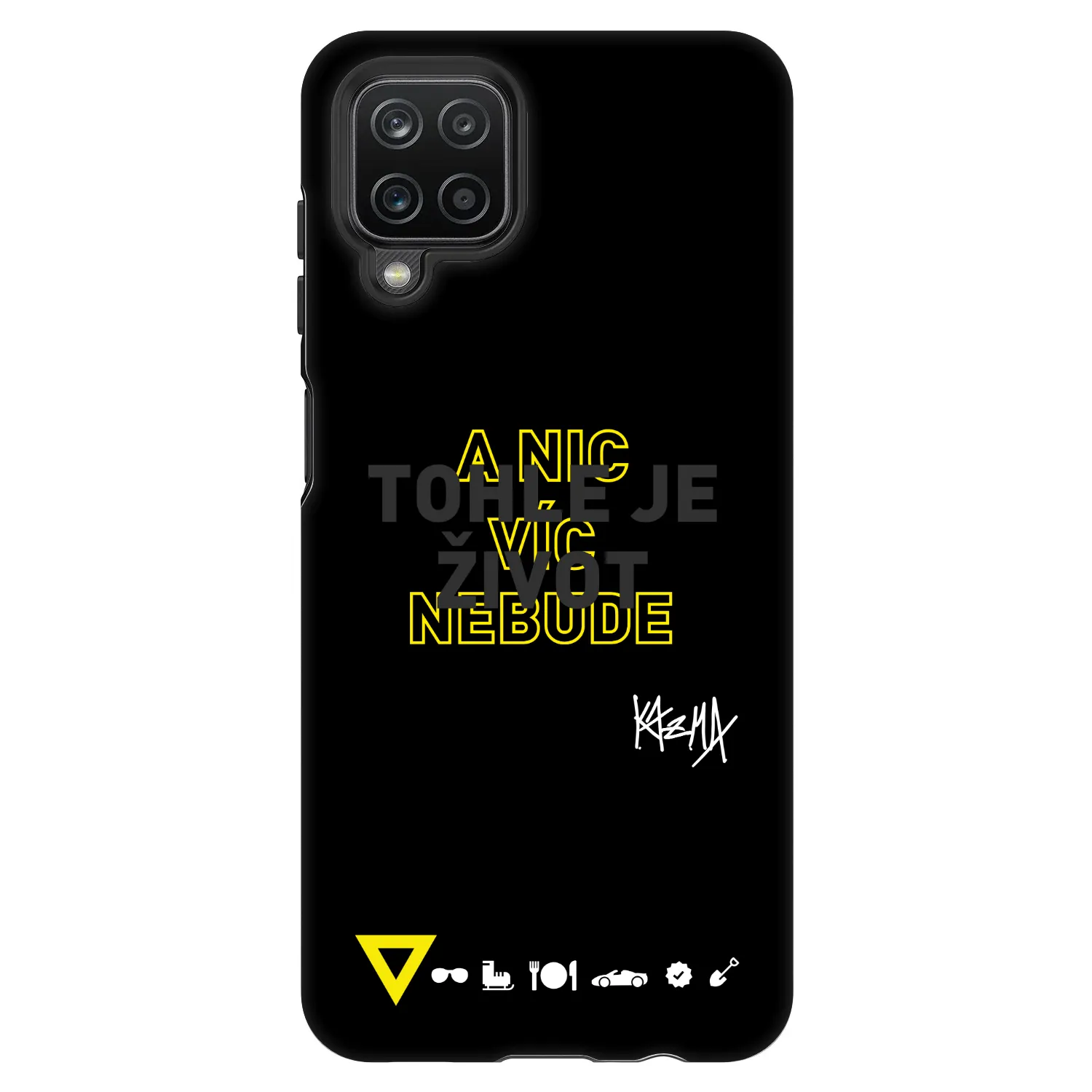 Picasee Fashion Case pre Samsung Galaxy A12 A125F - Kazma - TOHLE JE ŽIVOT A NIC VÍC NEBUDE