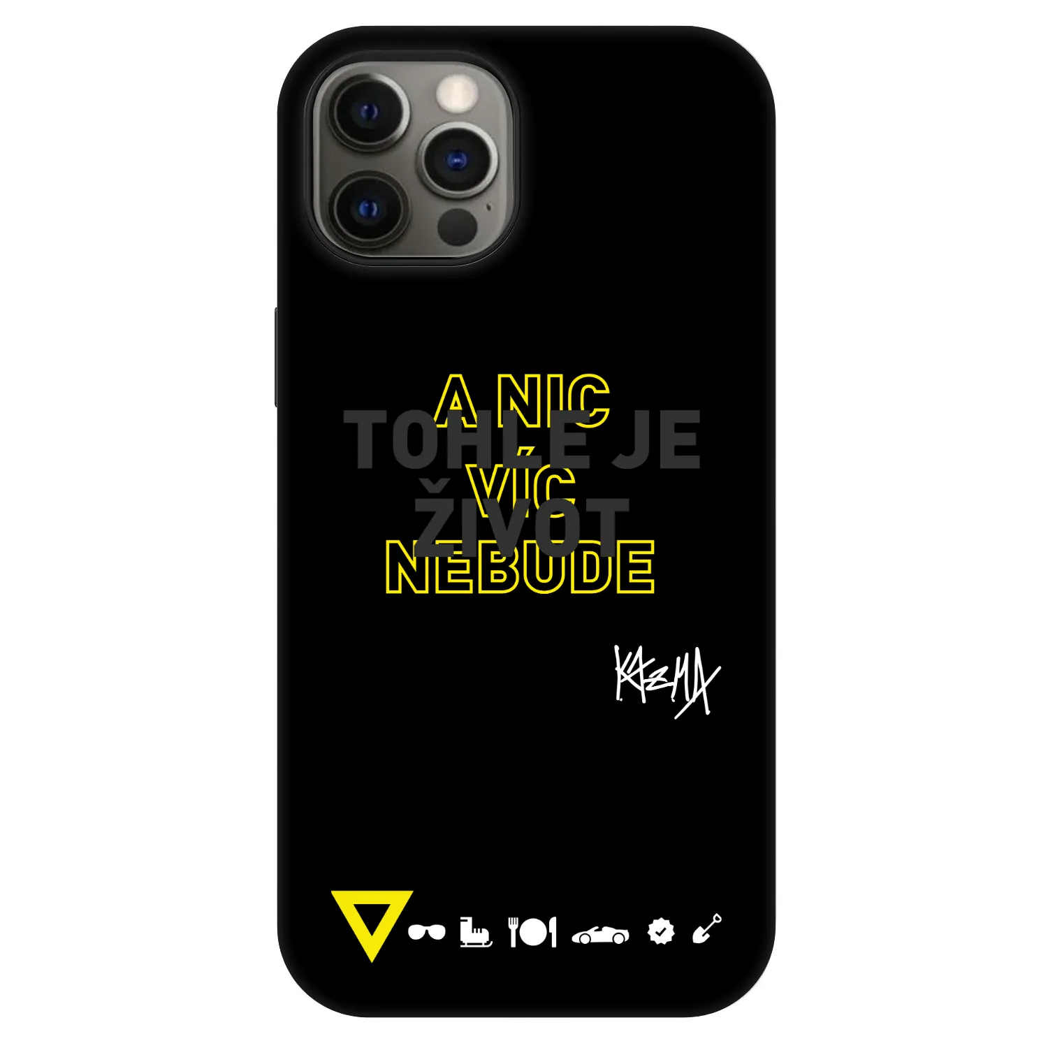 Picasee Fashion Case MagSafe pre Apple iPhone 12 - Kazma - TOHLE JE ŽIVOT A NIC VÍC NEBUDE