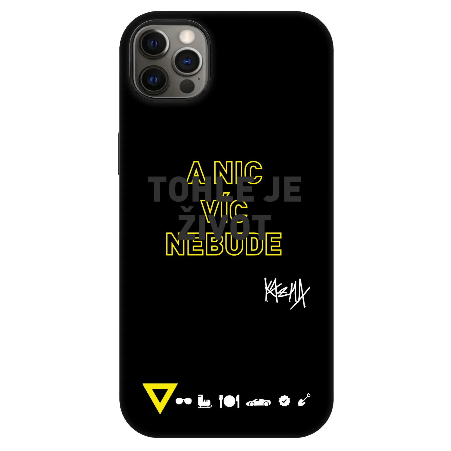 Picasee Fashion Case MagSafe pre Apple iPhone 12 Pro Max - Kazma - TOHLE JE ŽIVOT A NIC VÍC NEBUDE