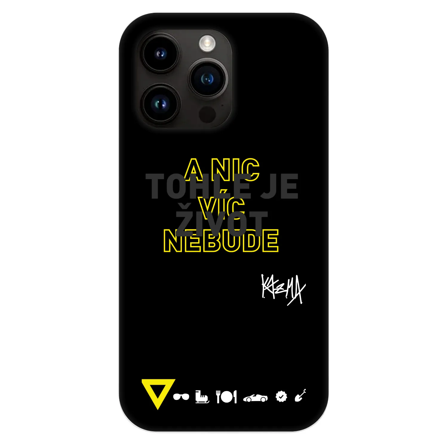 Picasee Fashion Case MagSafe pre Apple iPhone 13 Pro - Kazma - TOHLE JE ŽIVOT A NIC VÍC NEBUDE