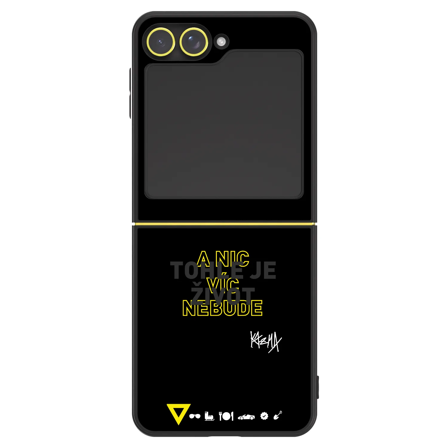 Picasee ULTIMATE CASE pro Samsung Galaxy Z Flip7 FE 5G - Kazma - TOHLE JE ŽIVOT A NIC VÍC NEBUDE