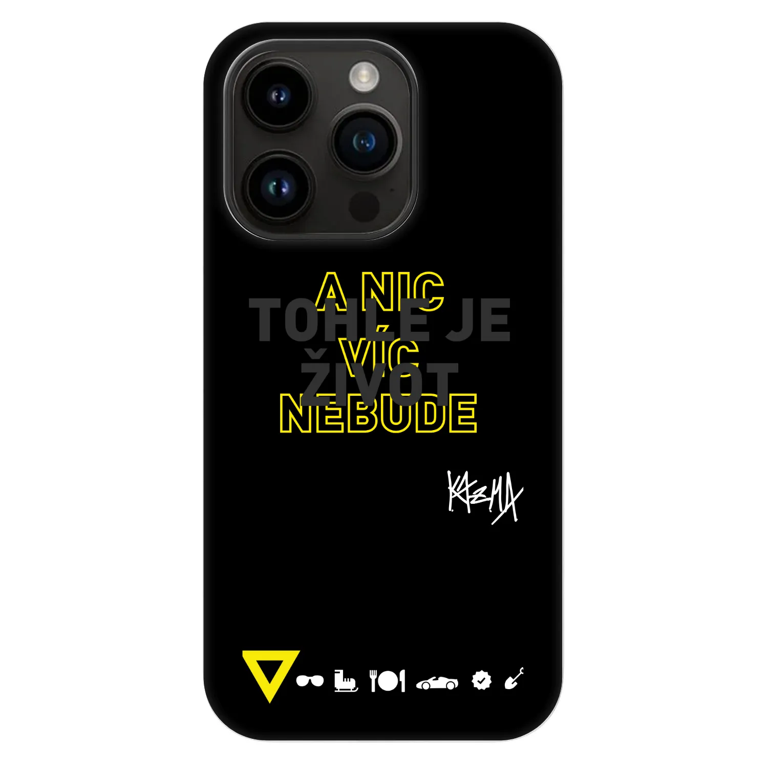 Picasee Fashion Case MagSafe pre Apple iPhone 14 Pro - Kazma - TOHLE JE ŽIVOT A NIC VÍC NEBUDE