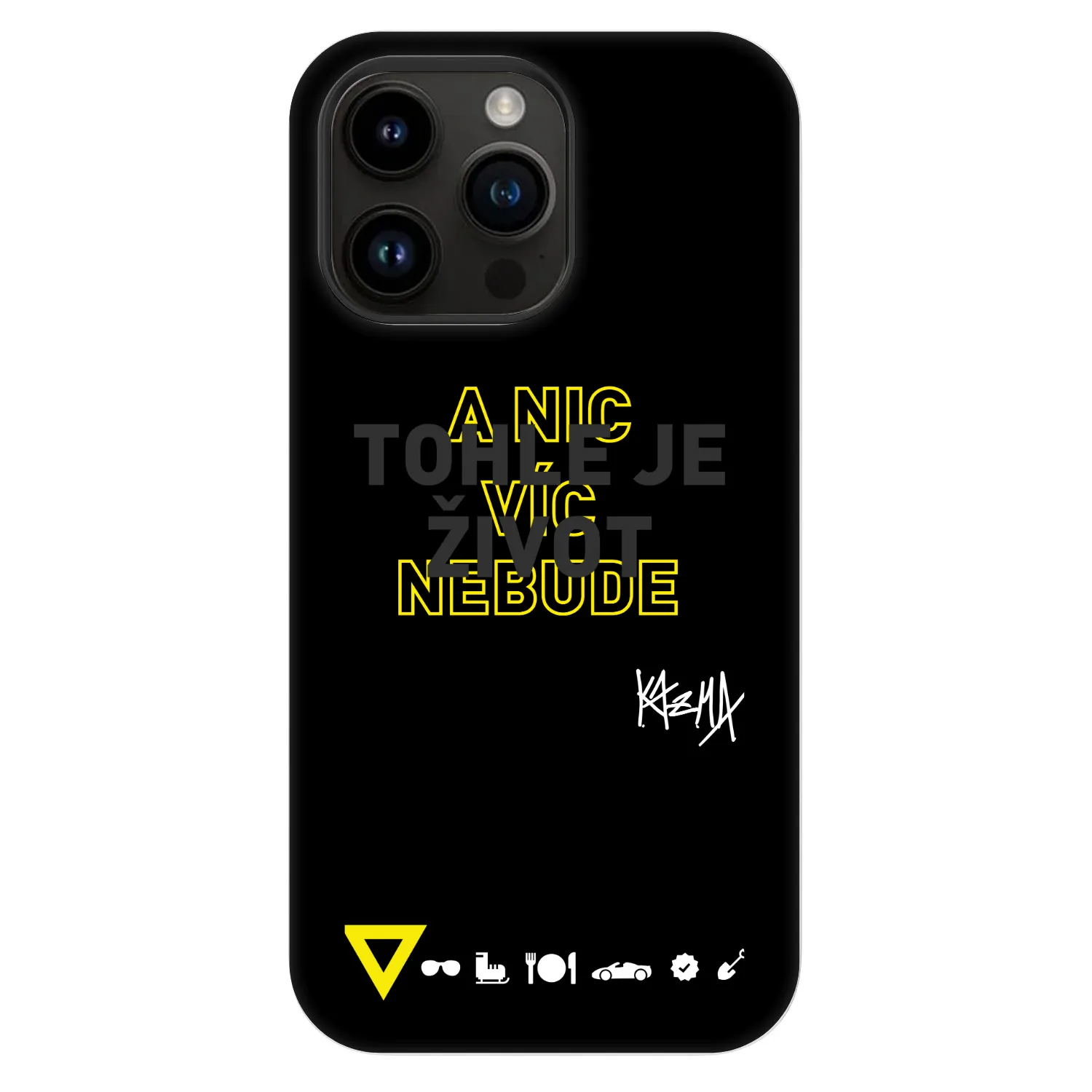 Picasee Fashion Case MagSafe pre Apple iPhone 14 Pro Max - Kazma - TOHLE JE ŽIVOT A NIC VÍC NEBUDE
