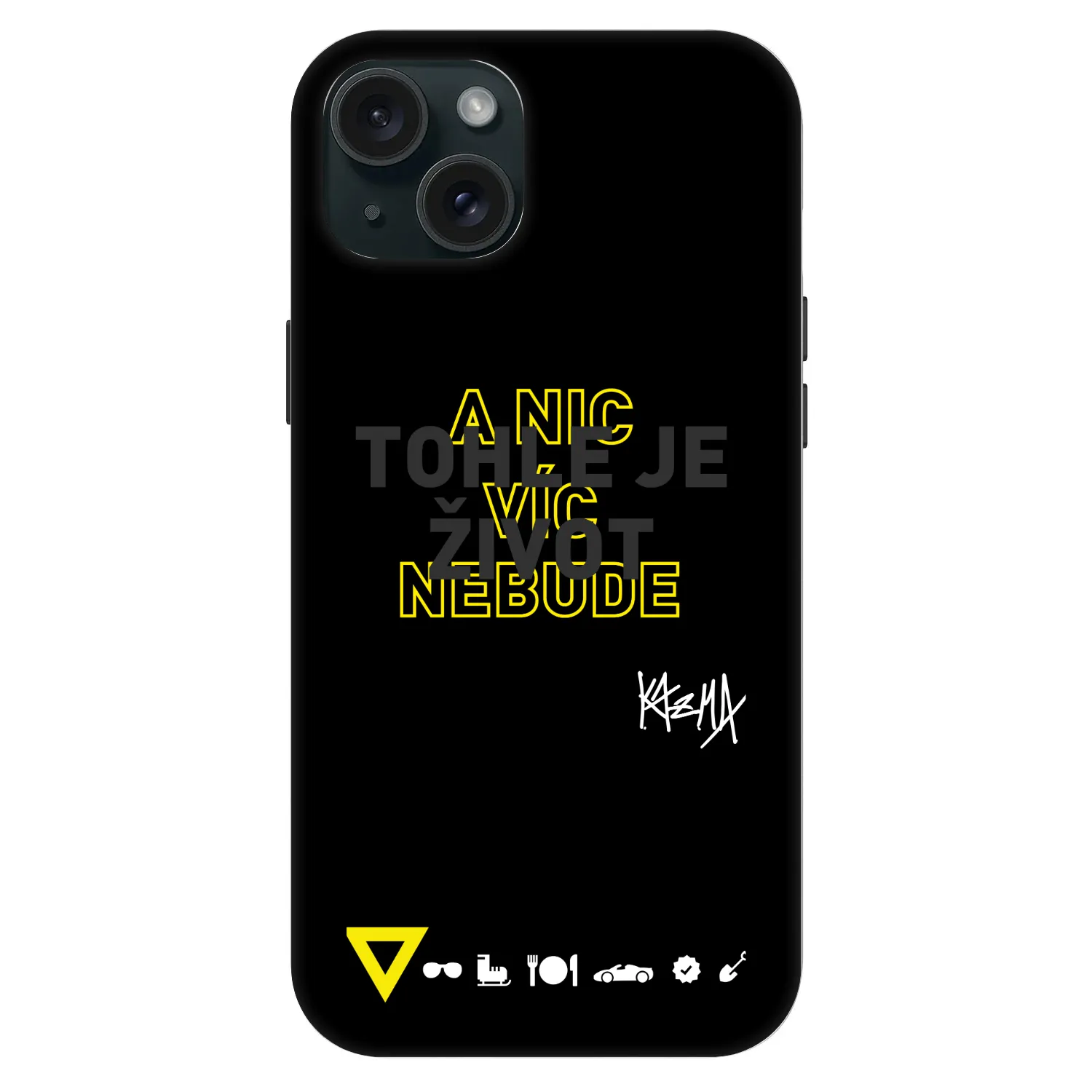 Fashion Case MagSafe pre Apple iPhone 15 Plus - Kazma - TOHLE JE ŽIVOT A NIC VÍC NEBUDE
