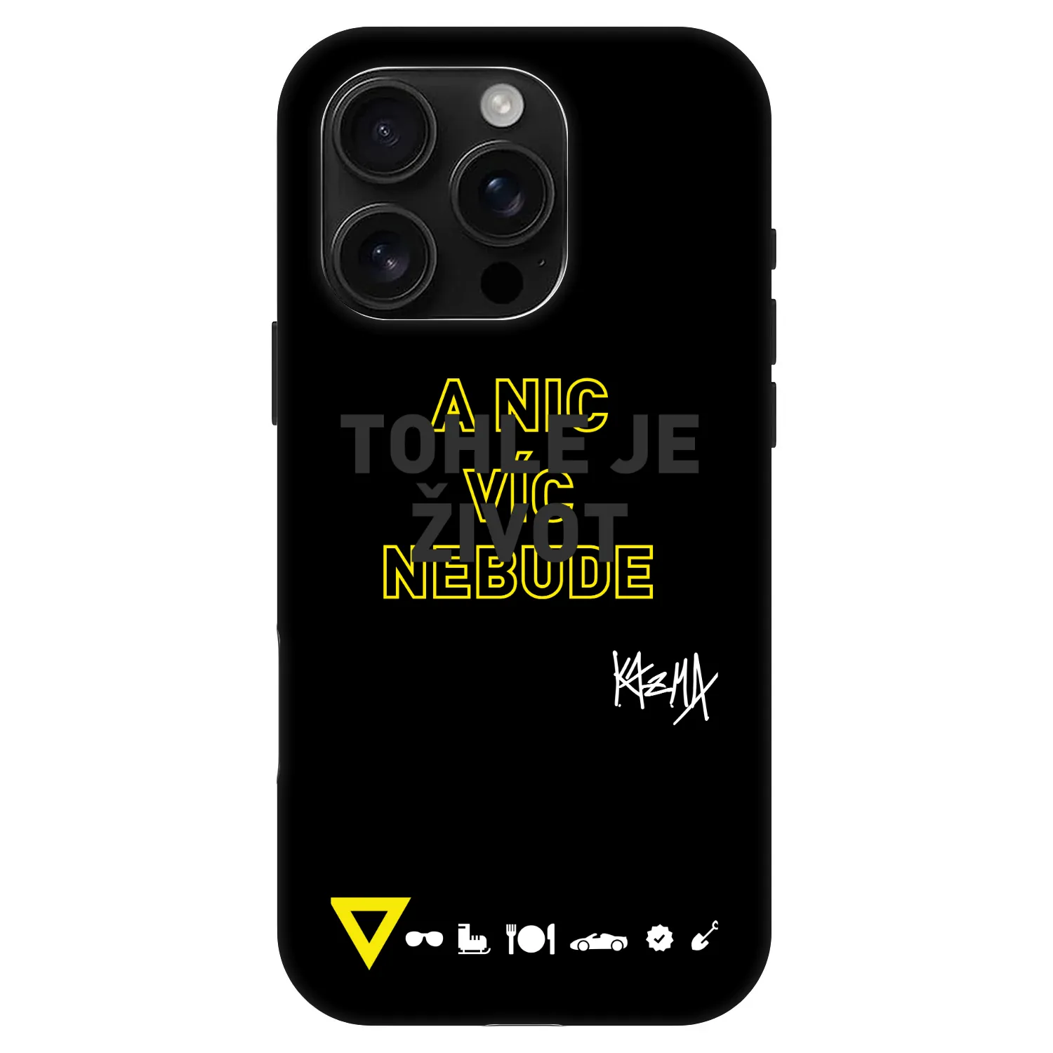 Picasee Fashion Case MagSafe pre Apple iPhone 16 Pro - Kazma - TOHLE JE ŽIVOT A NIC VÍC NEBUDE
