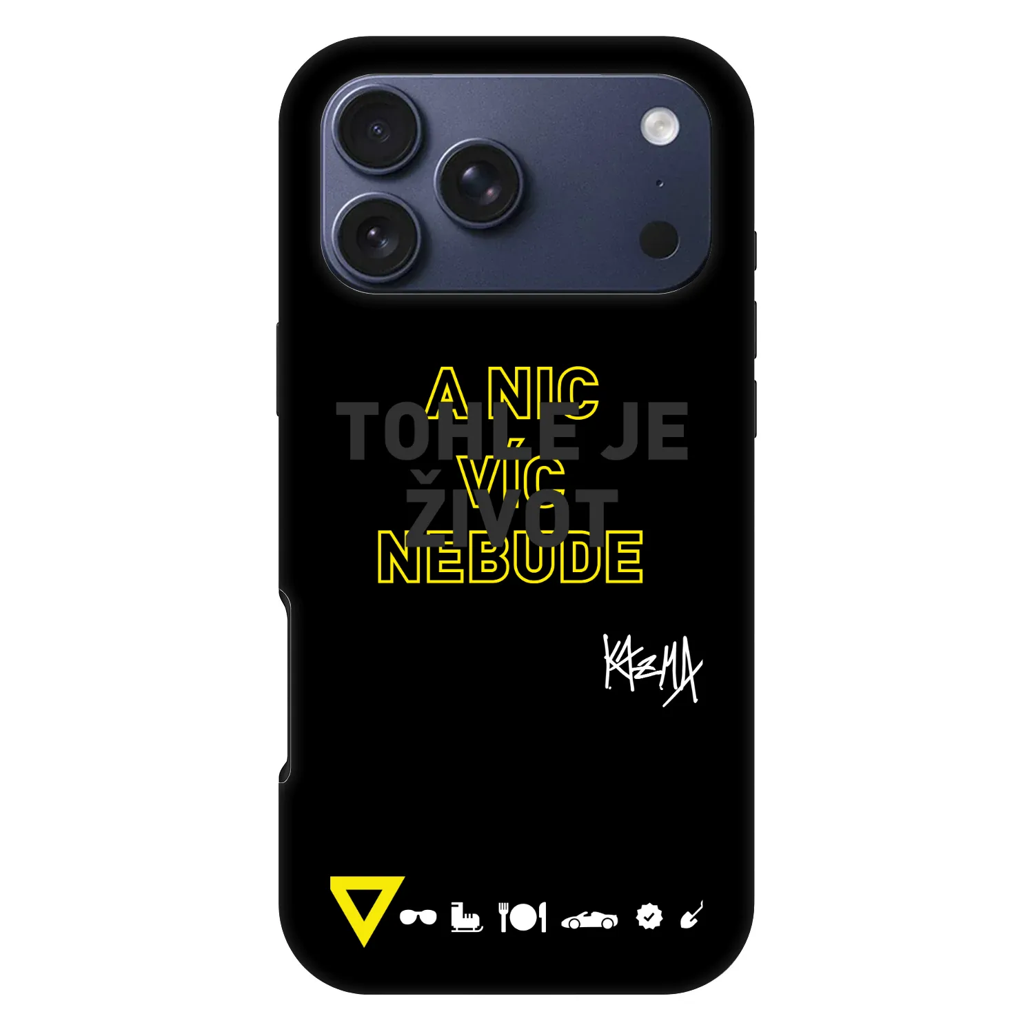 Picasee Fashion Case MagSafe pre Apple iPhone 17 Pro Max - Kazma - TOHLE JE ŽIVOT A NIC VÍC NEBUDE