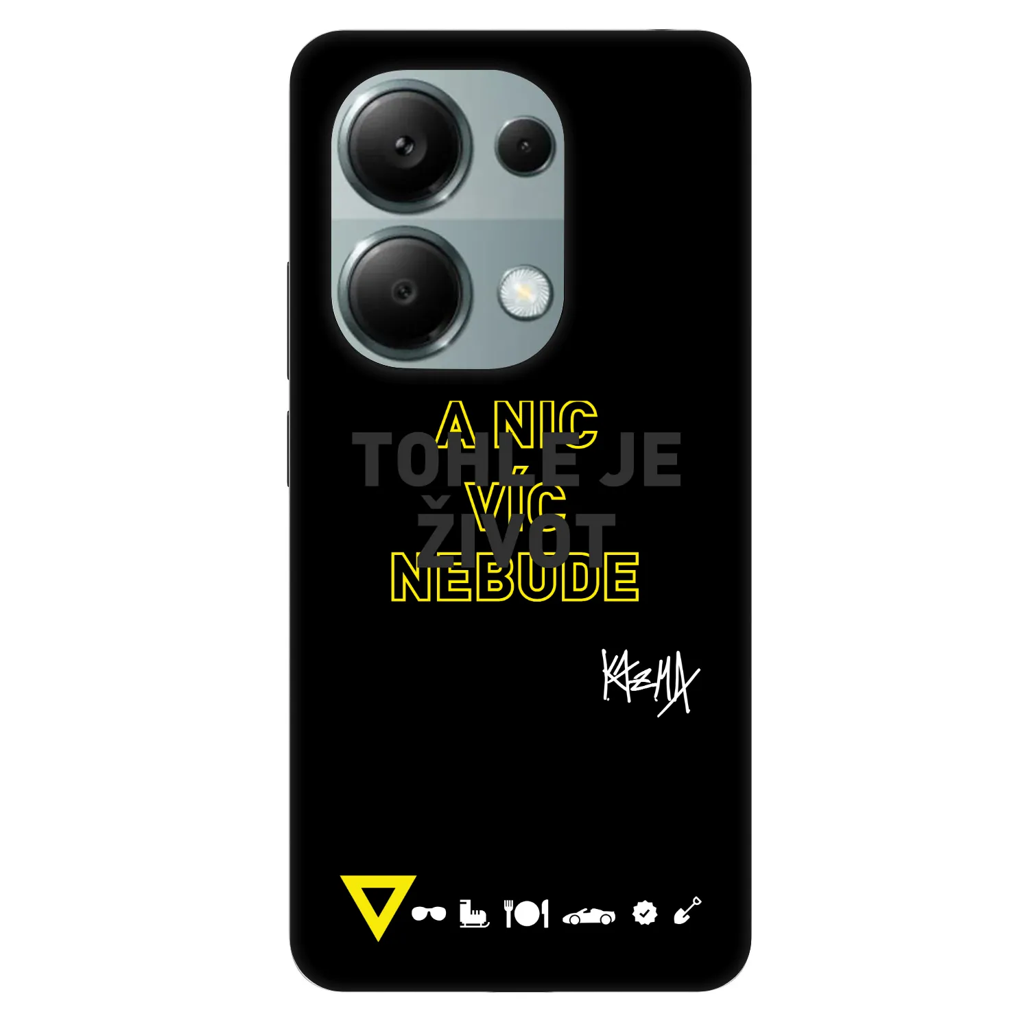 Picasee Fashion Case pre Xiaomi Redmi Note 13 Pro 4G - Kazma - TOHLE JE ŽIVOT A NIC VÍC NEBUDE