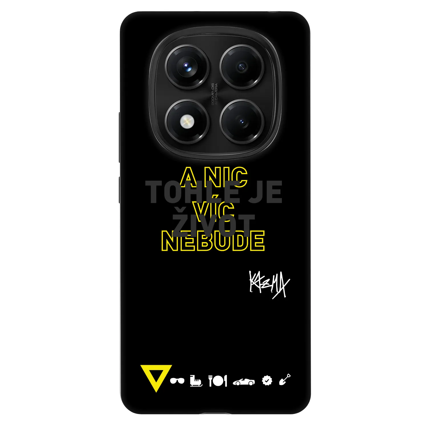 Picasee Fashion Case pre Xiaomi Redmi Note 14 Pro 4G - Kazma - TOHLE JE ŽIVOT A NIC VÍC NEBUDE