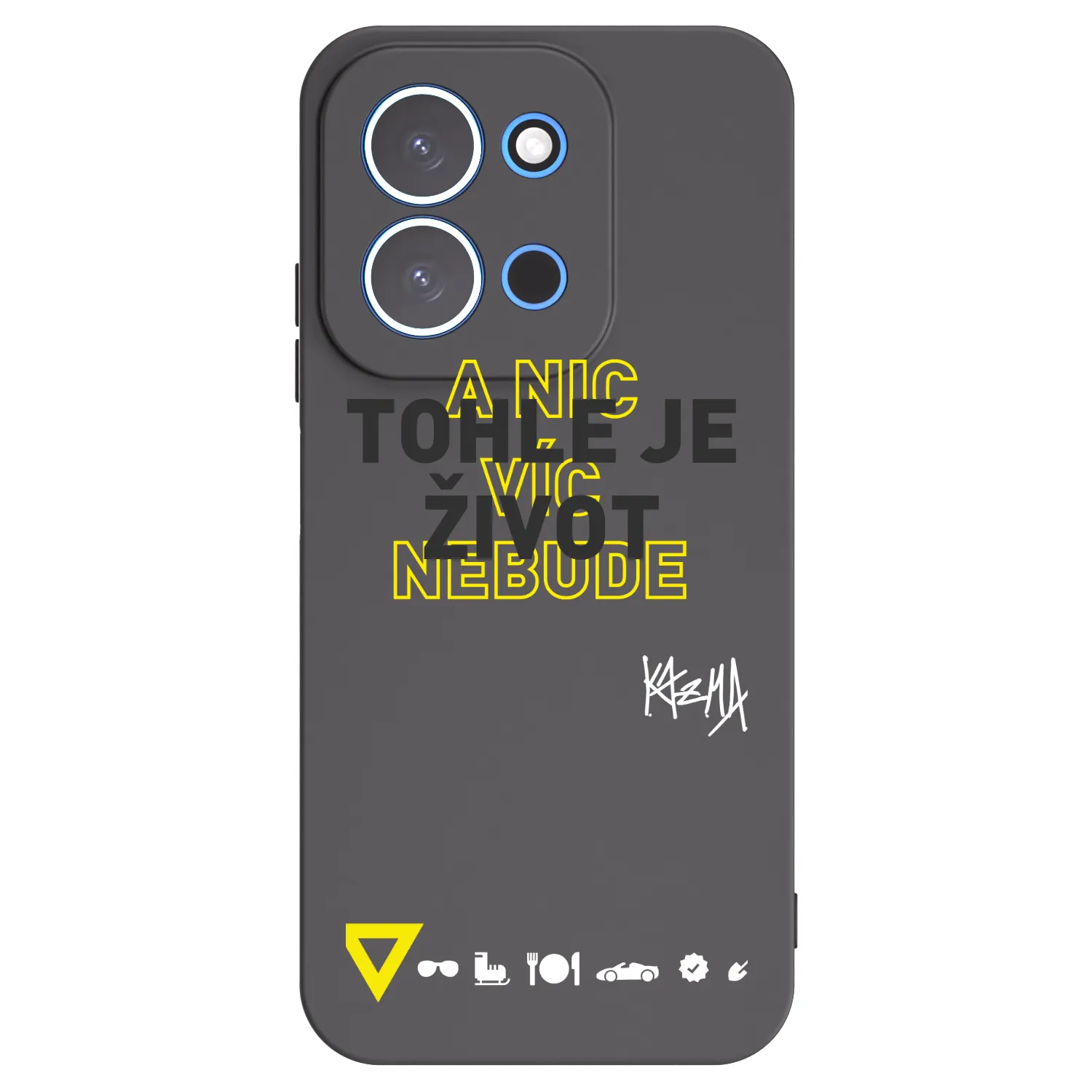 Picasee silikónový čierny obal pre Xiaomi Redmi 15C 4G - Kazma - TOHLE JE ŽIVOT A NIC VÍC NEBUDE