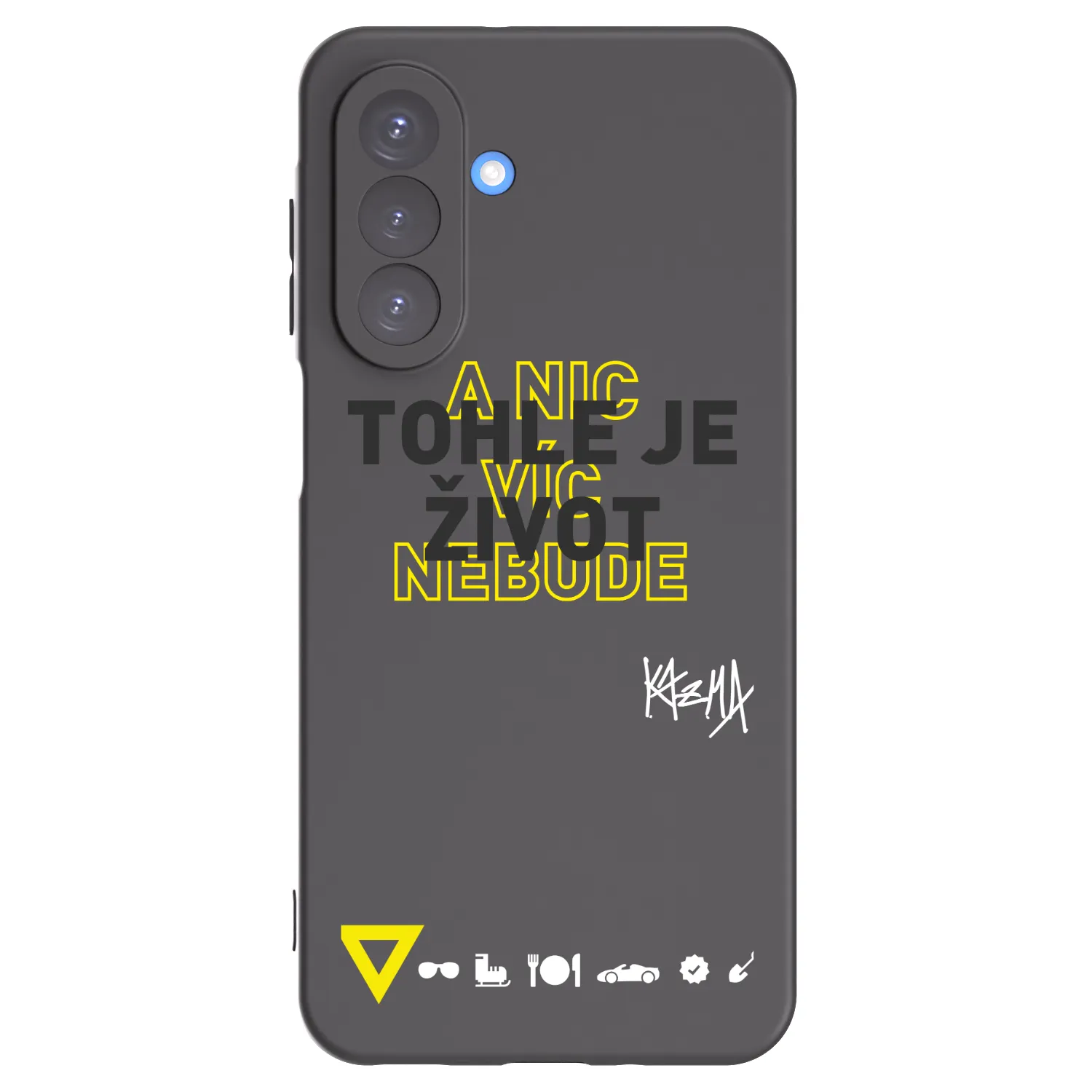 Picasee silikónový čierny obal pre Samsung Galaxy A17 5G - Kazma - TOHLE JE ŽIVOT A NIC VÍC NEBUDE