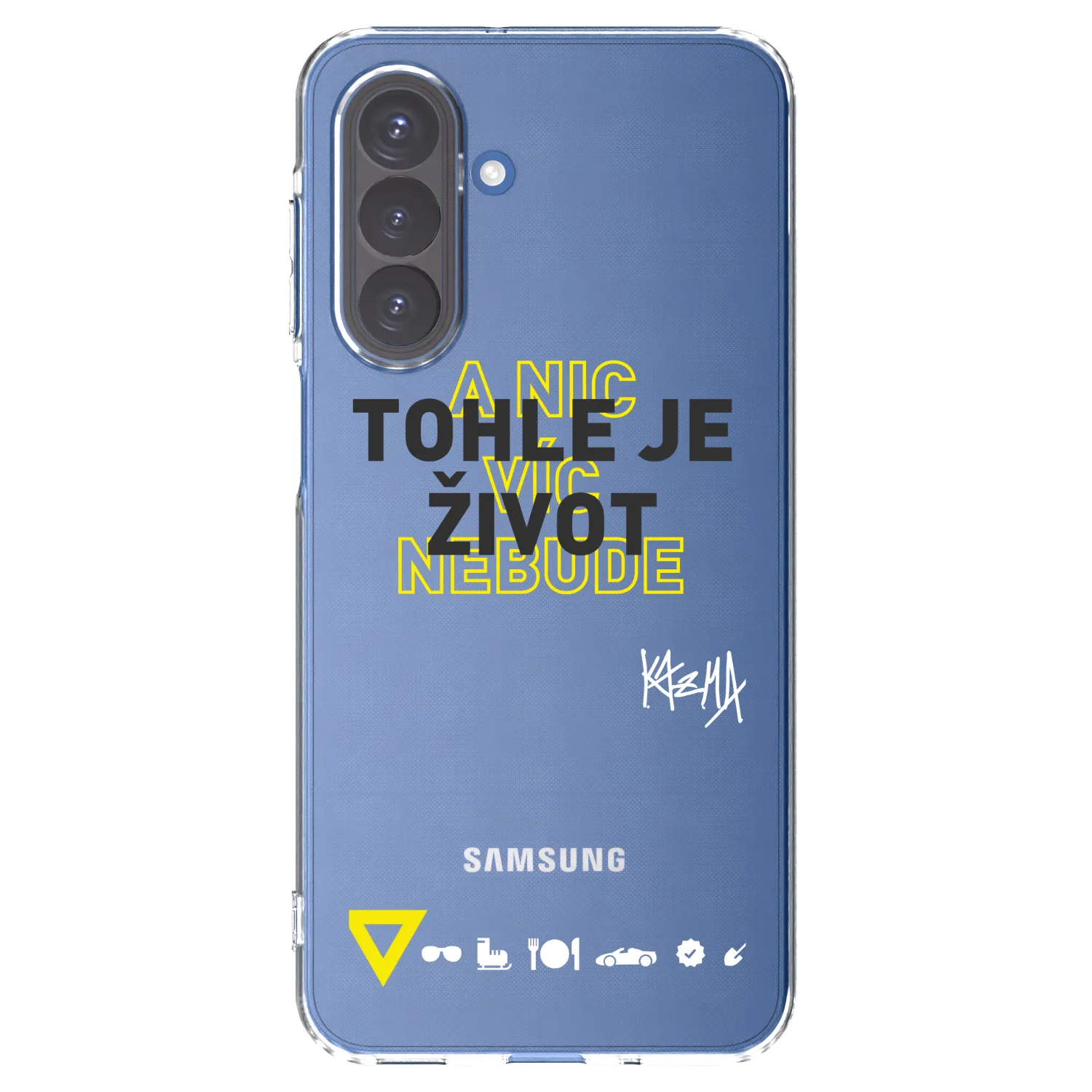 Picasee silikónový prehľadný obal pre Samsung Galaxy A17 5G - Kazma - TOHLE JE ŽIVOT A NIC VÍC NEBUDE