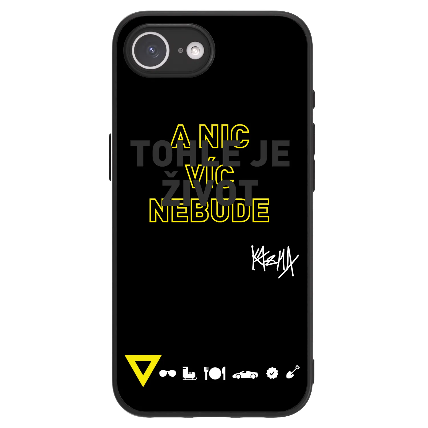 Picasee ULTIMATE CASE MagSafe pro Apple iPhone 17e - Kazma - TOHLE JE ŽIVOT A NIC VÍC NEBUDE