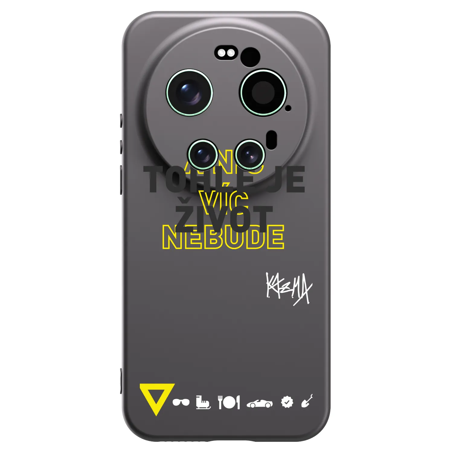 Picasee silikónový čierny obal pre Xiaomi 17 Ultra - Kazma - TOHLE JE ŽIVOT A NIC VÍC NEBUDE