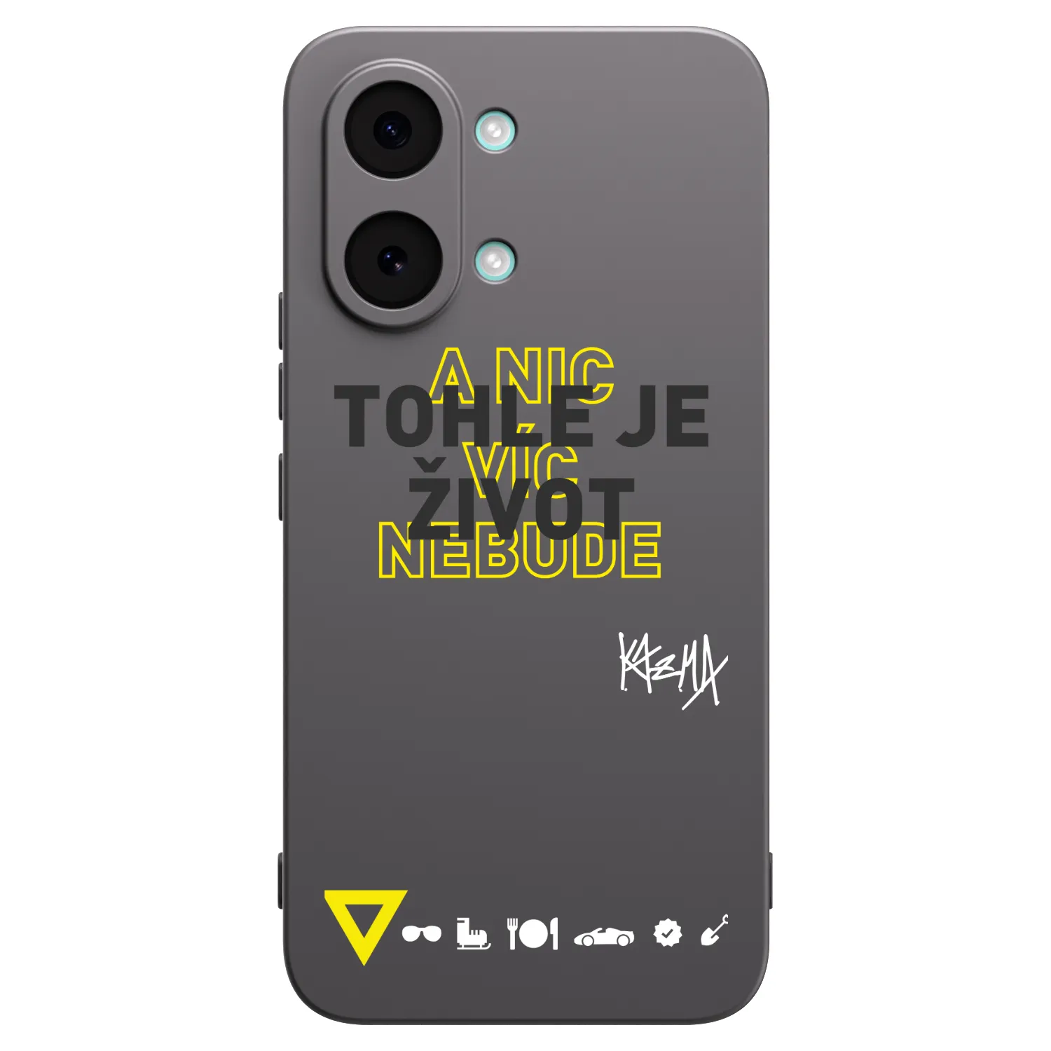 Picasee silikónový čierny obal pre Xiaomi Poco X8 Pro Max - Kazma - TOHLE JE ŽIVOT A NIC VÍC NEBUDE