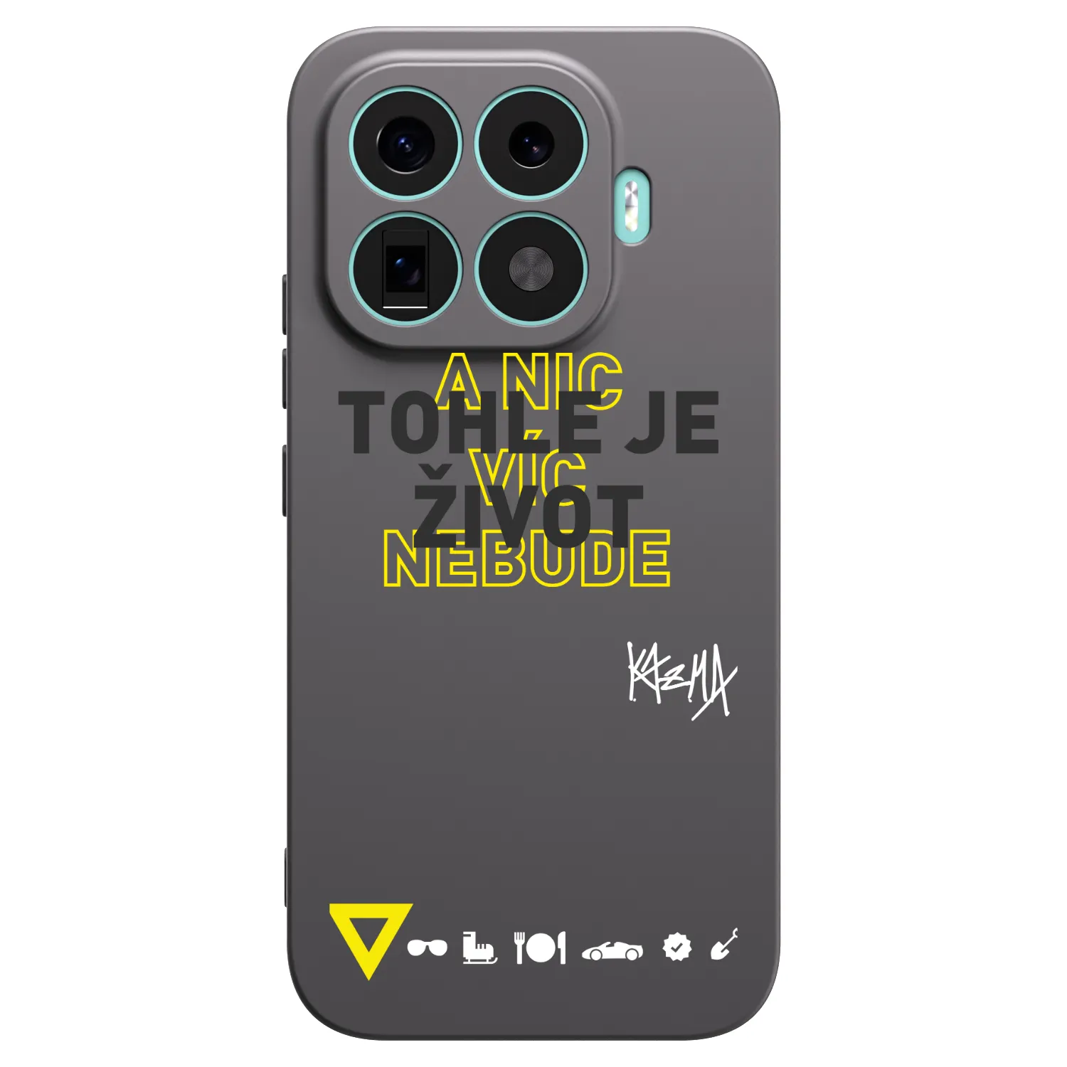 Picasee silikónový čierny obal pre Xiaomi 17T - Kazma - TOHLE JE ŽIVOT A NIC VÍC NEBUDE