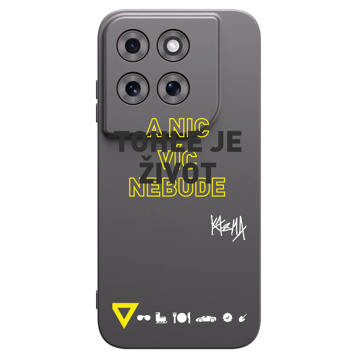 Picasee silikónový čierny obal pre Motorola Moto G77 - Kazma - TOHLE JE ŽIVOT A NIC VÍC NEBUDE