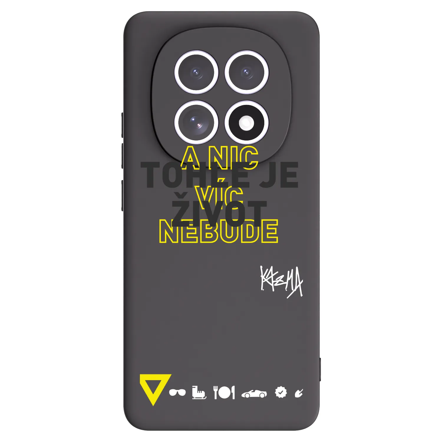 Picasee silikónový čierny obal pre Xiaomi Redmi Note 15 5G - Kazma - TOHLE JE ŽIVOT A NIC VÍC NEBUDE
