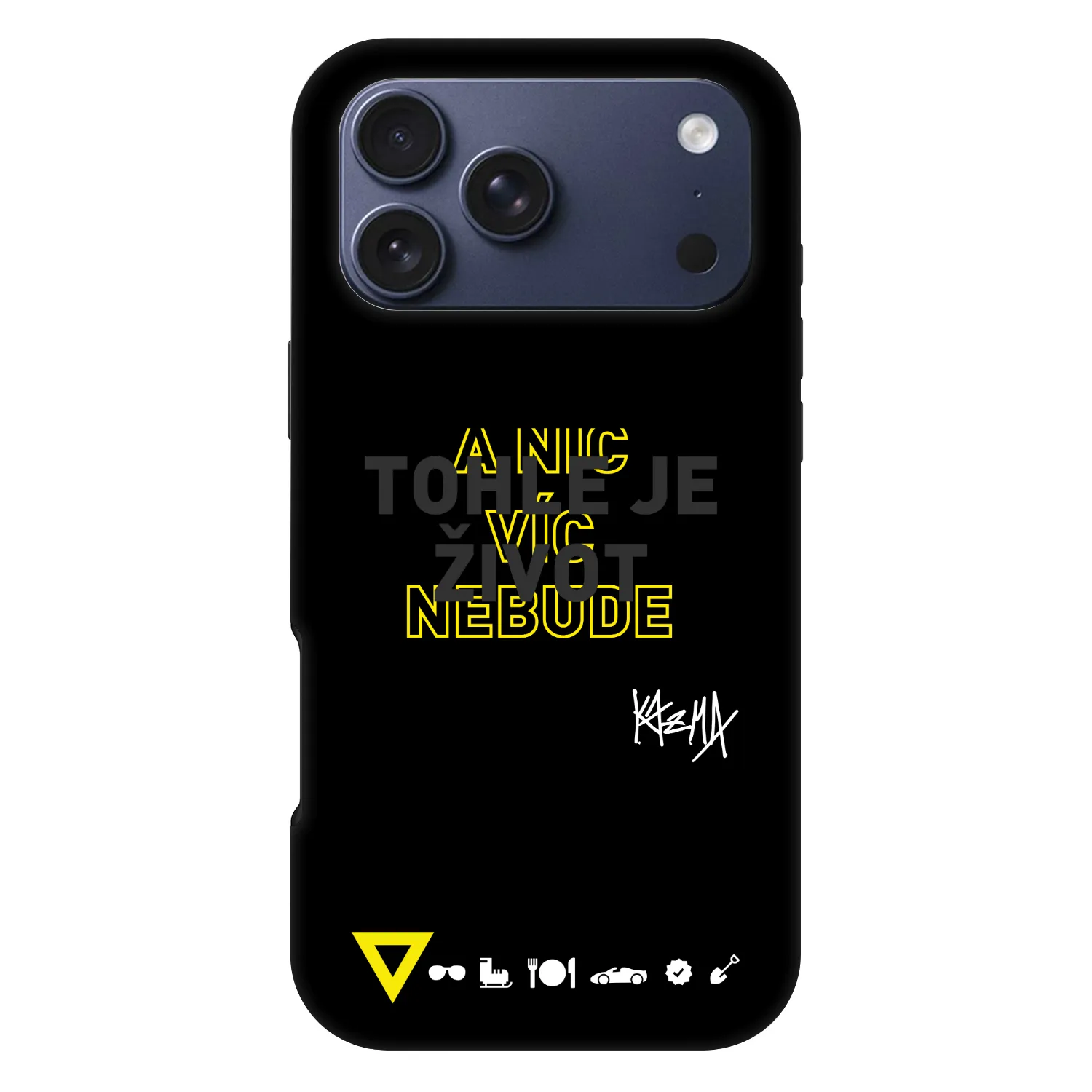 Picasee Fashion Case MagSafe pre Apple iPhone 18 Pro Max - Kazma - TOHLE JE ŽIVOT A NIC VÍC NEBUDE