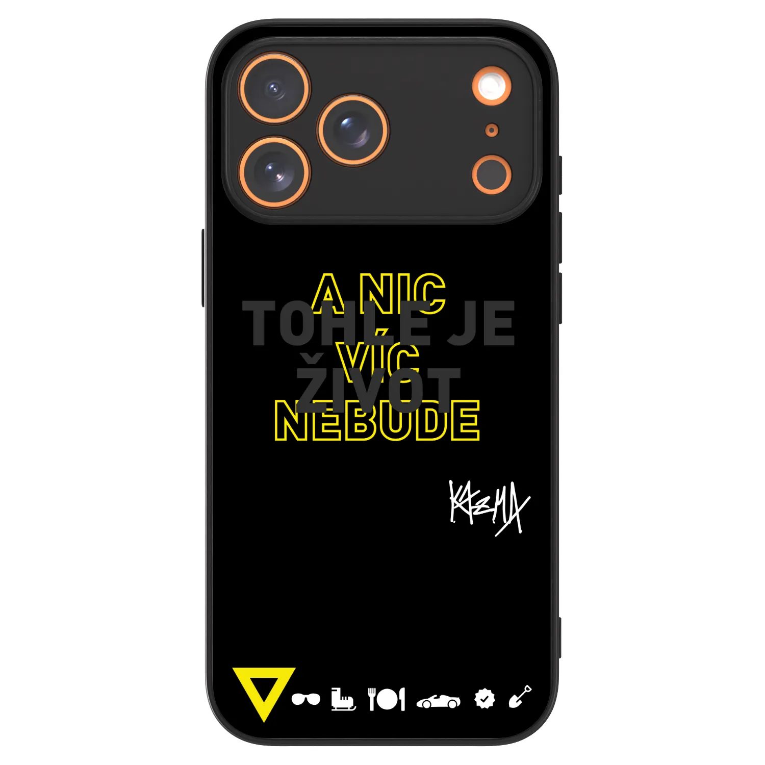 Picasee ULTIMATE CASE pro Apple iPhone 18 Pro Max - Kazma - TOHLE JE ŽIVOT A NIC VÍC NEBUDE