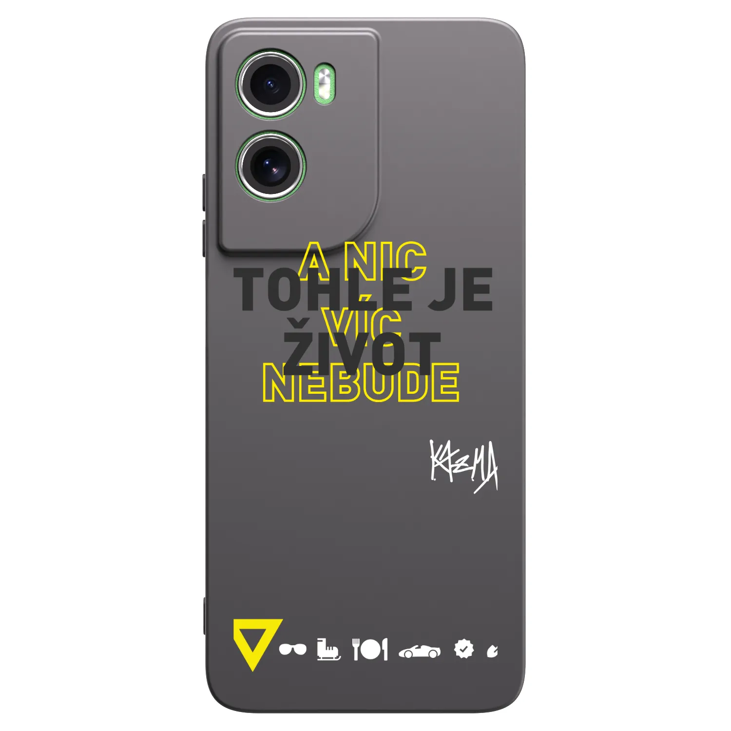 Picasee silikónový čierny obal pre Motorola Moto G06 - Kazma - TOHLE JE ŽIVOT A NIC VÍC NEBUDE