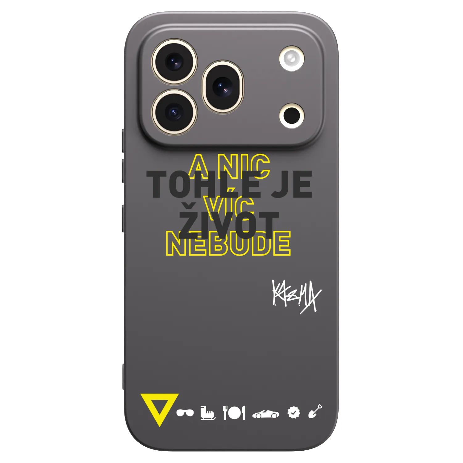 Picasee silikónový čierny obal pre Honor 600 Pro - Kazma - TOHLE JE ŽIVOT A NIC VÍC NEBUDE