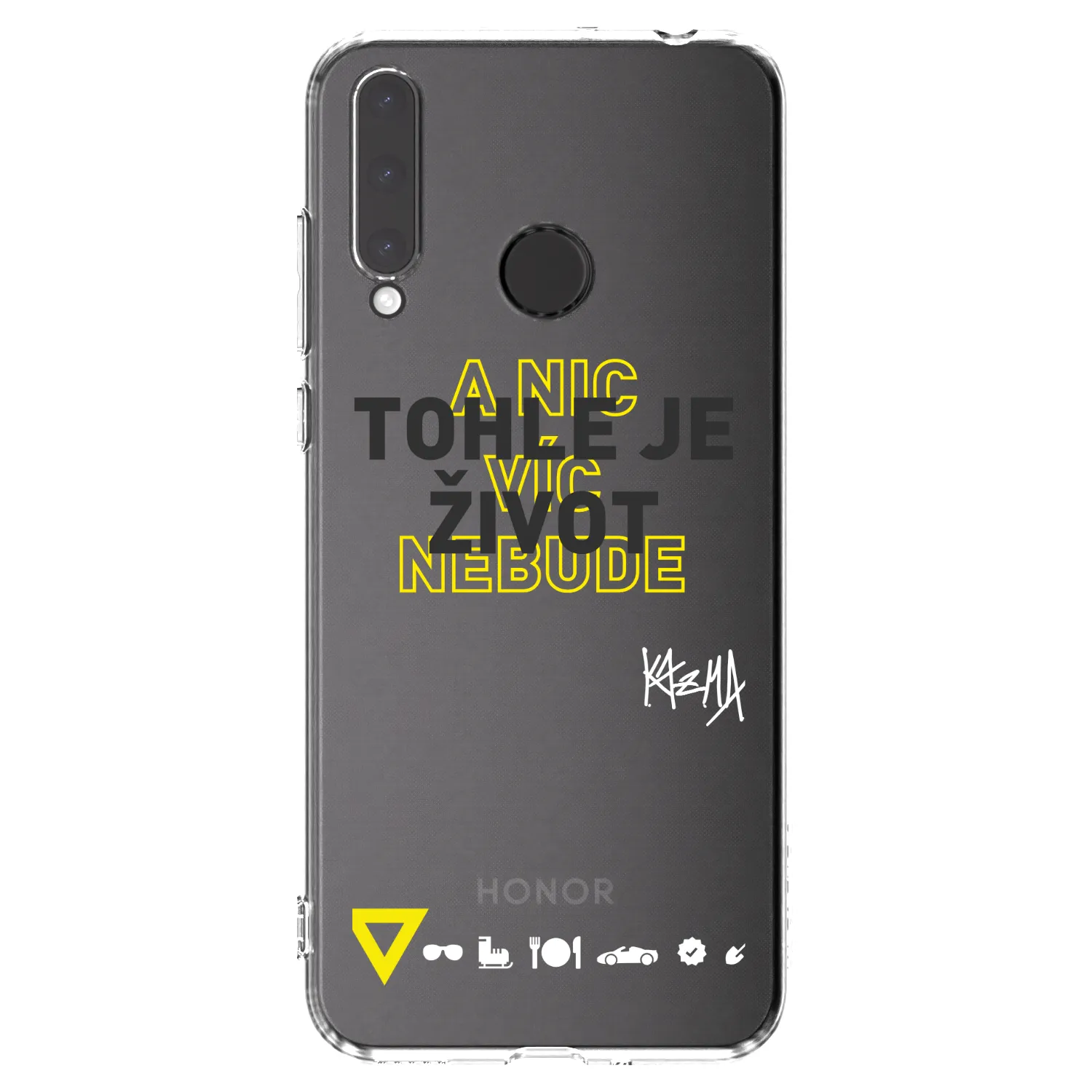 Picasee silikónový prehľadný obal pre Honor 20 Lite - Kazma - TOHLE JE ŽIVOT A NIC VÍC NEBUDE
